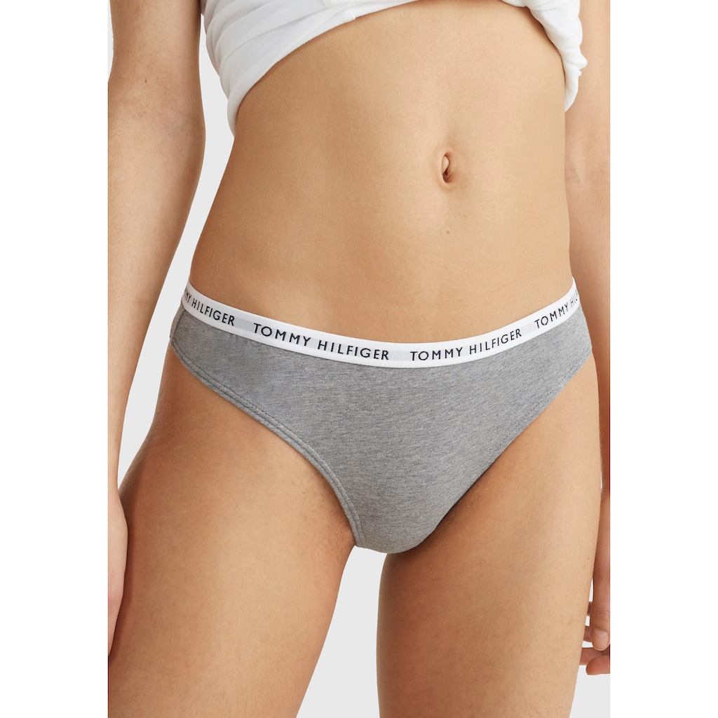 Tommy Hilfiger Underwear T-String, (3 St.), mit schmalem Logobündchen