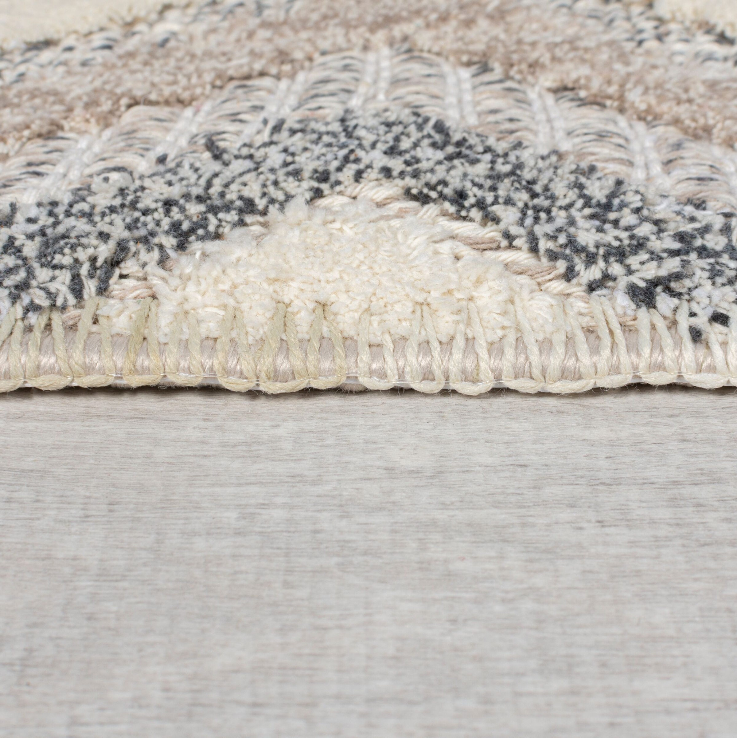 FLAIR RUGS Teppich »Beckett«, rechteckig, 4 mm Höhe, Waschbarer Geometrischer Teppich