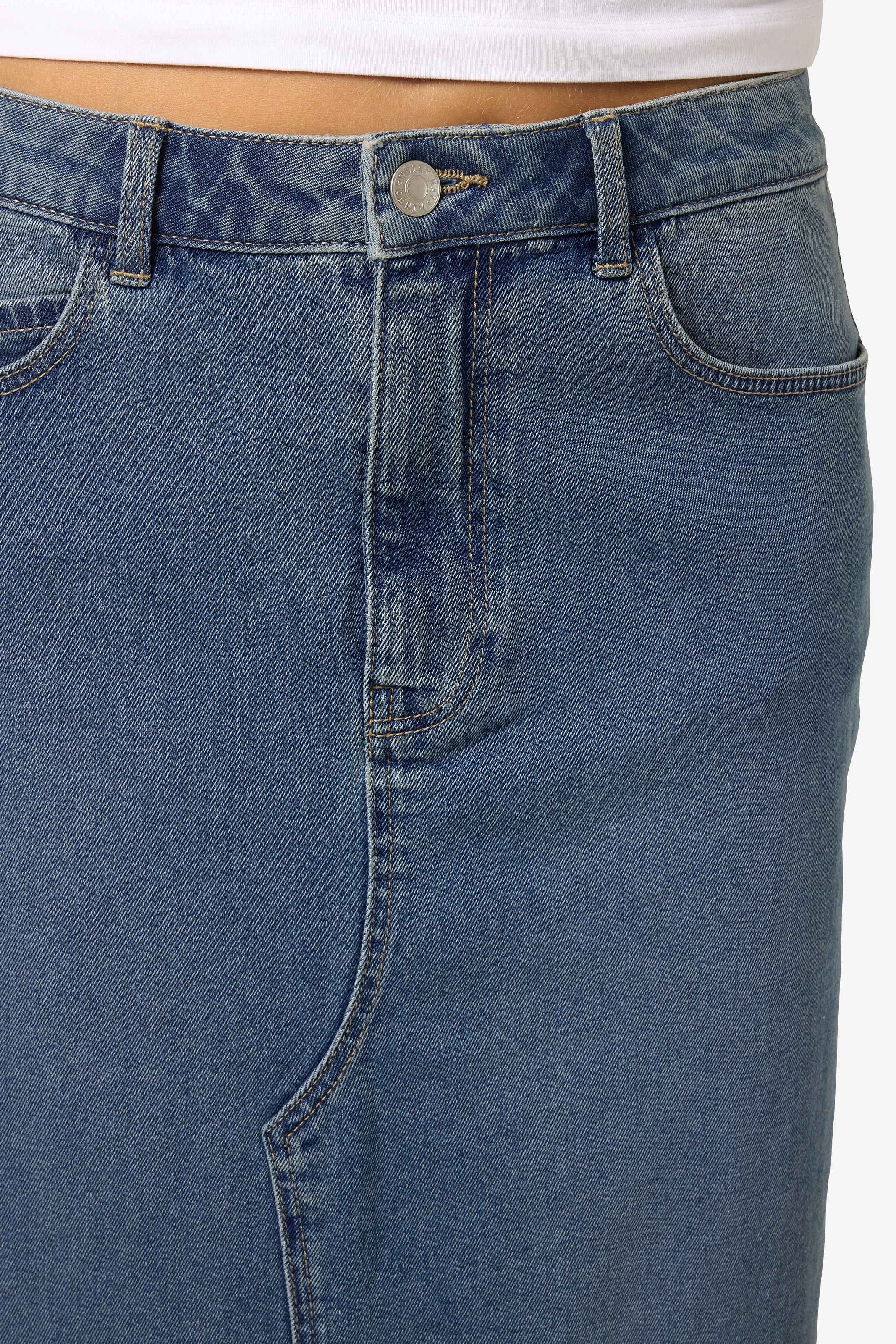 Noisy may Jeansrock "NMKATH NW SLIT MIDI SKIRT VI477MB NOOS" günstig online kaufen