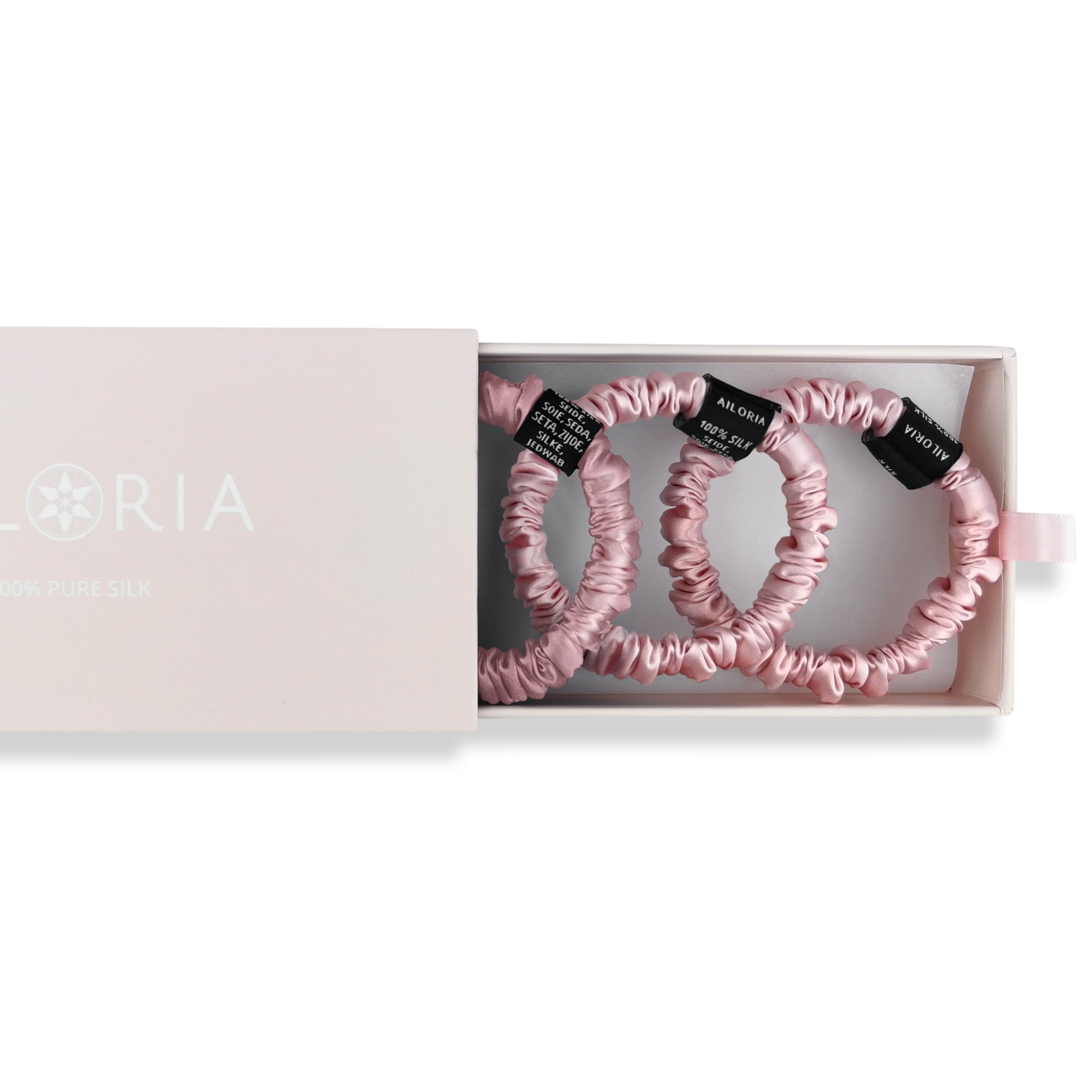 AILORIA Diadem »Set 3 Scrunchies S aus Seide DOUX«