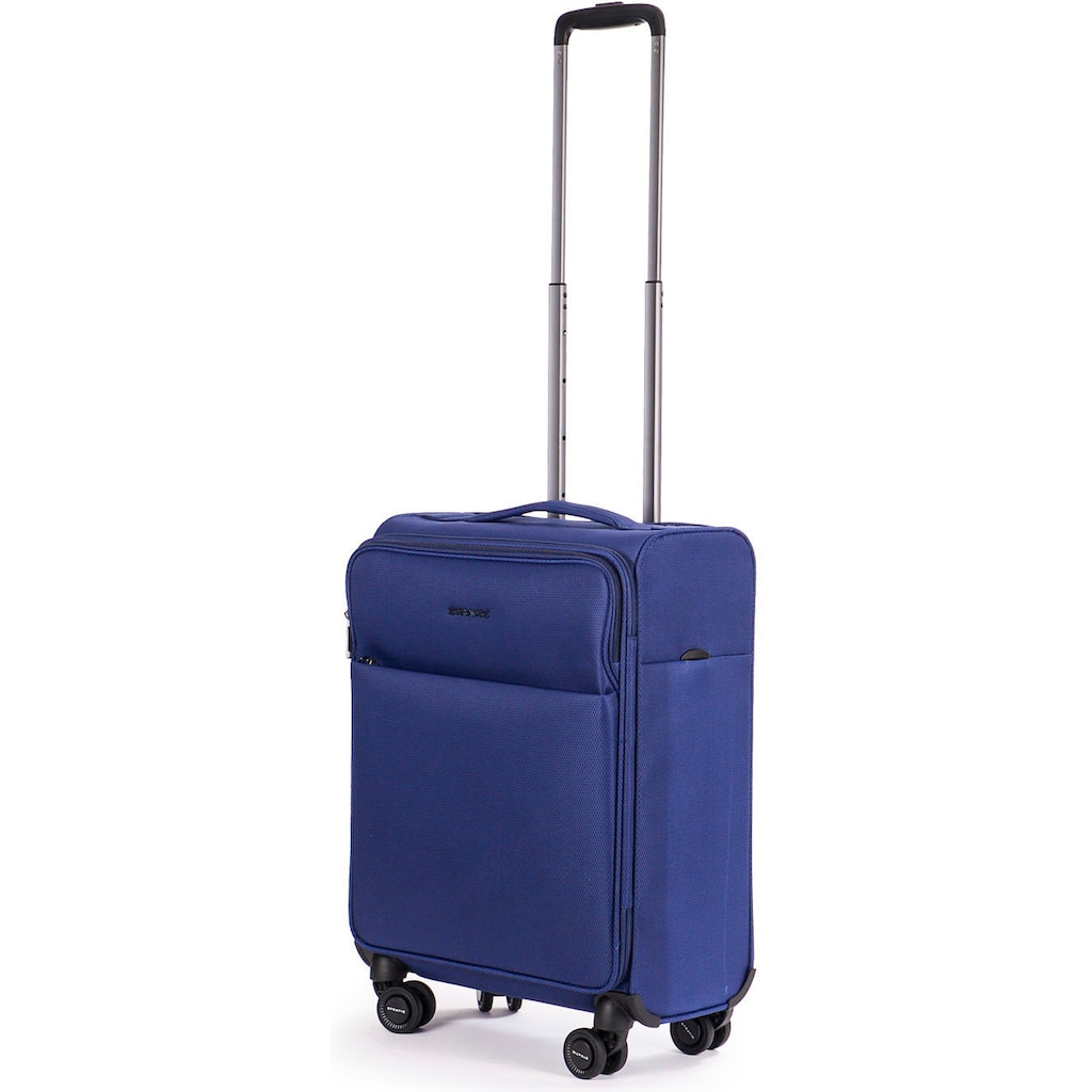 Stratic Weichgepäck-Trolley »Stratic Light + S, dark blue«, 4 Rollen