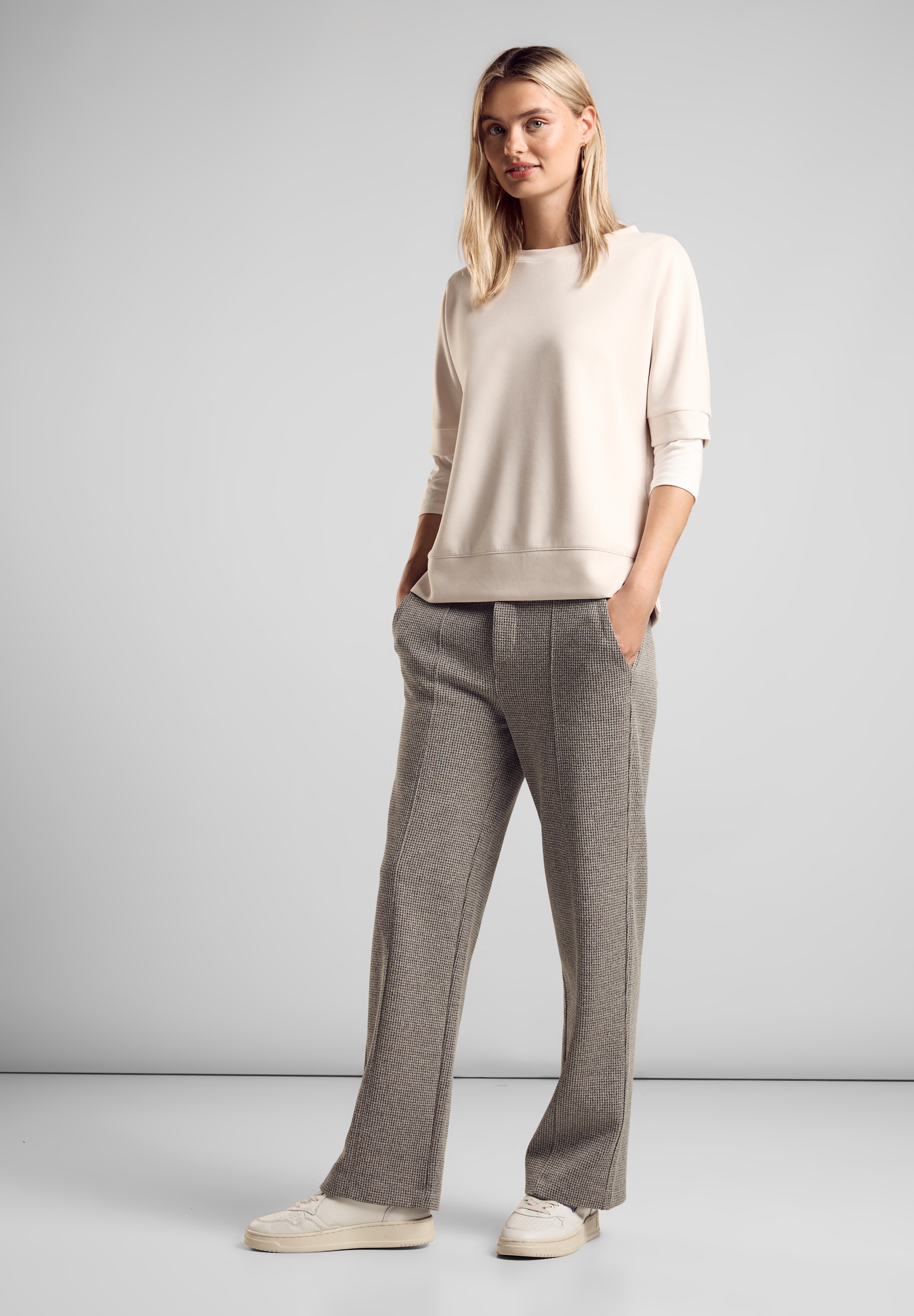 STREET ONE Stoffhose, High Waist