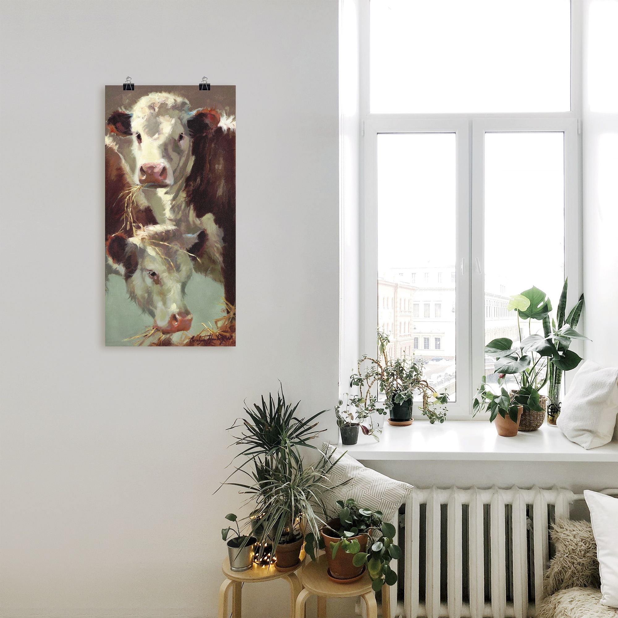 Artland Wandbild »Kauen und Schlucken«, Haustiere, (1 St.), als Alubild, Outdoorbild, Leinwandbild, Poster in verschied. Größen