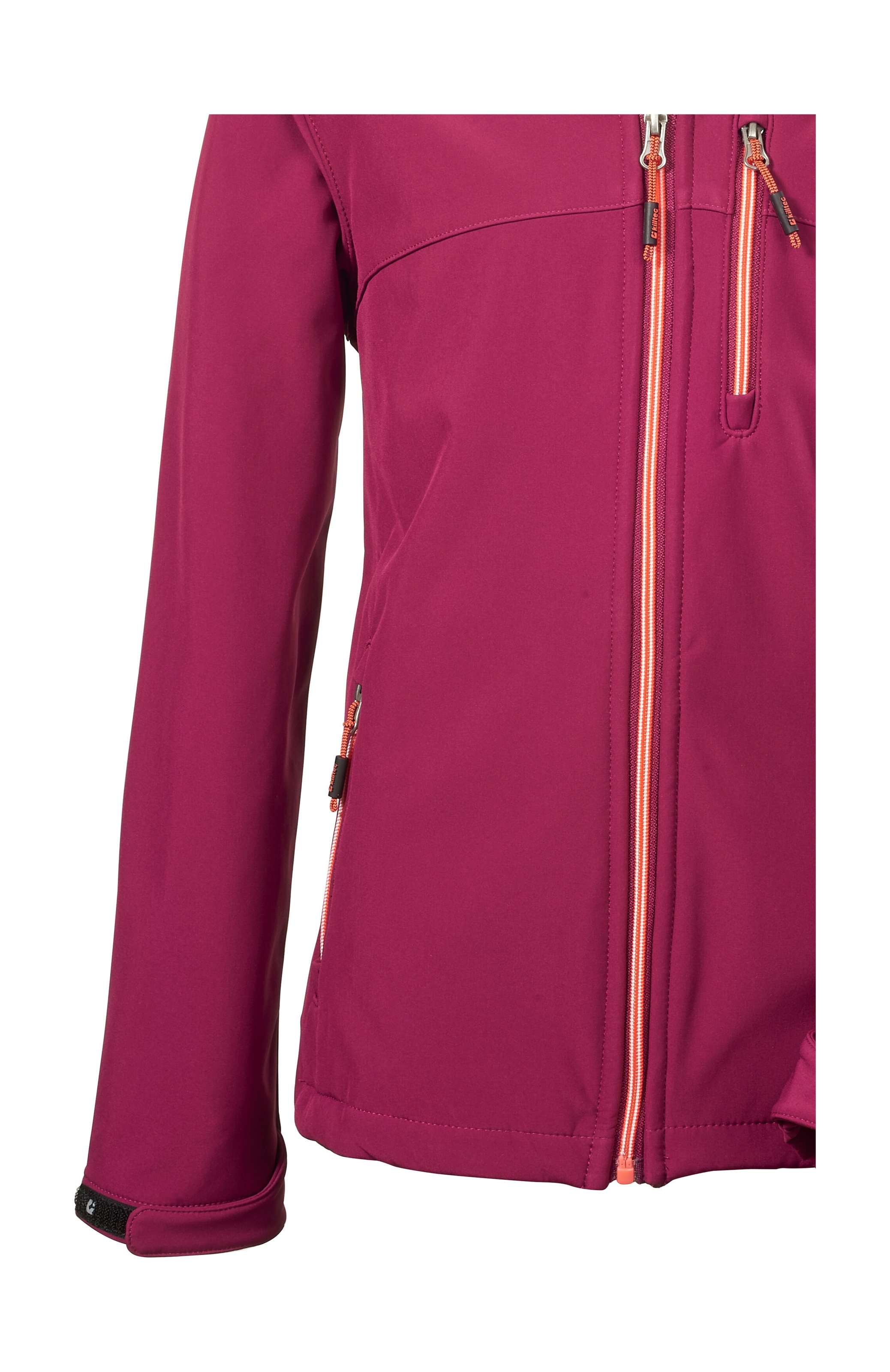 Killtec Softshelljacke »Girls Softshelljacke«, Wasserabweisend, verstellbare Kapuze u Ärmel, Fleece-Innenfutter