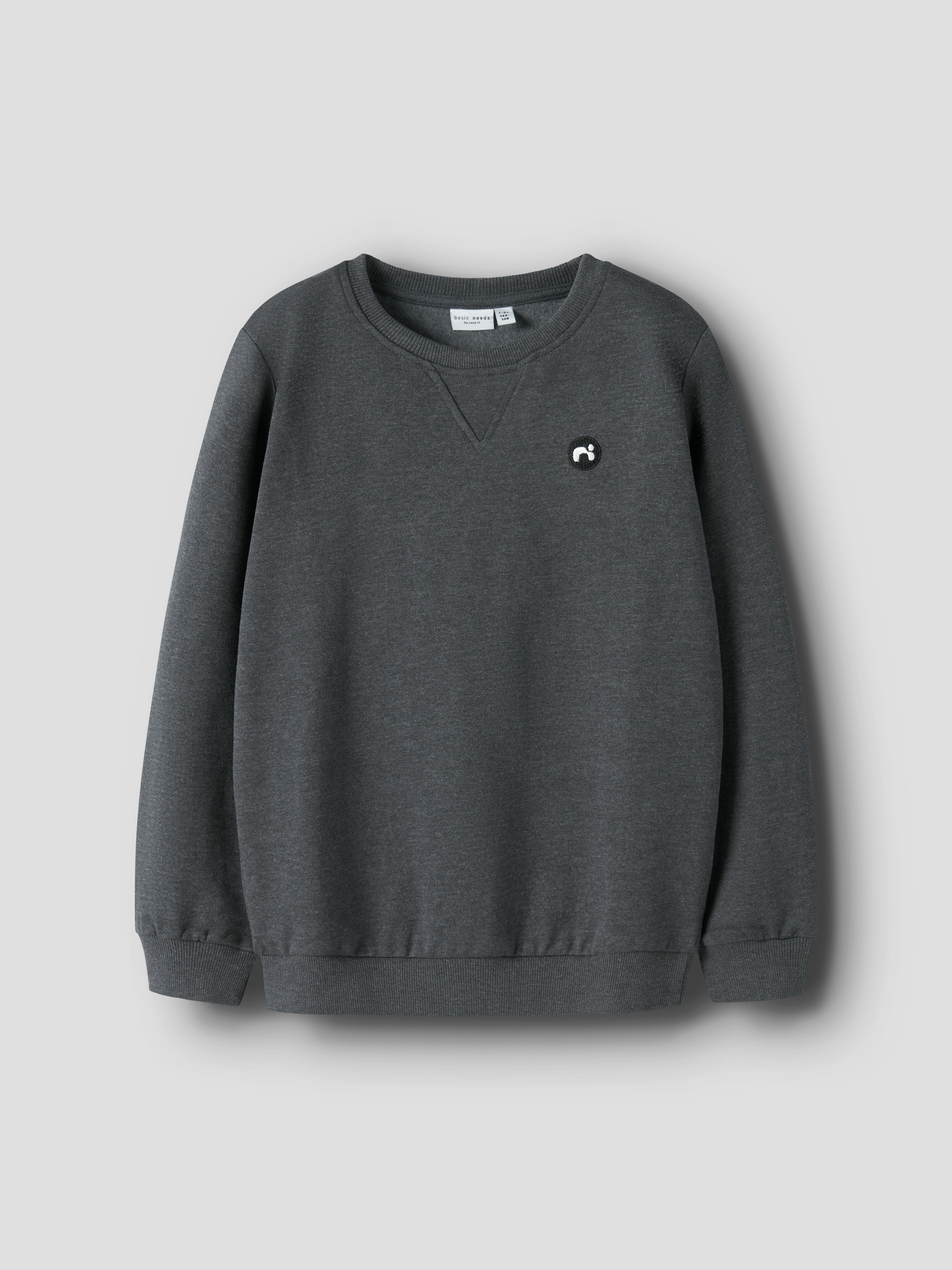 Name It Sweatshirt »NKMVIMO für Jungen mit Bündchen und klassischer Form«, unifarben, casual, regular fit, Baumwollmischung, Rundhals