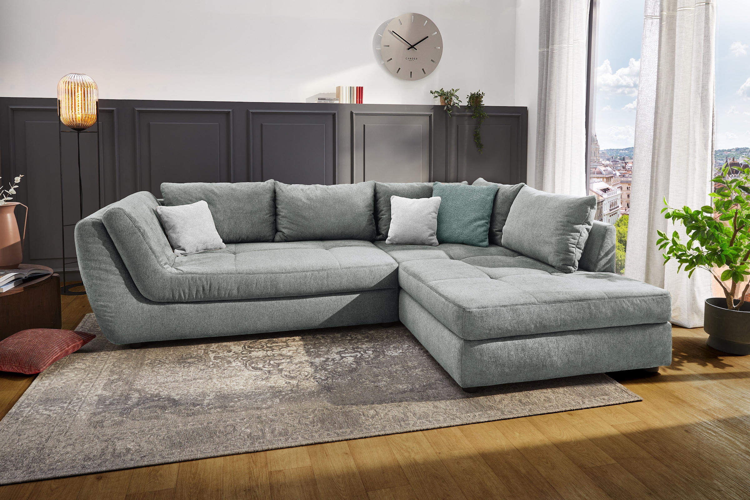 Jockenhöfer Gruppe Ecksofa "Rascasse, L-Form, Rampenotik im modernen Design günstig online kaufen