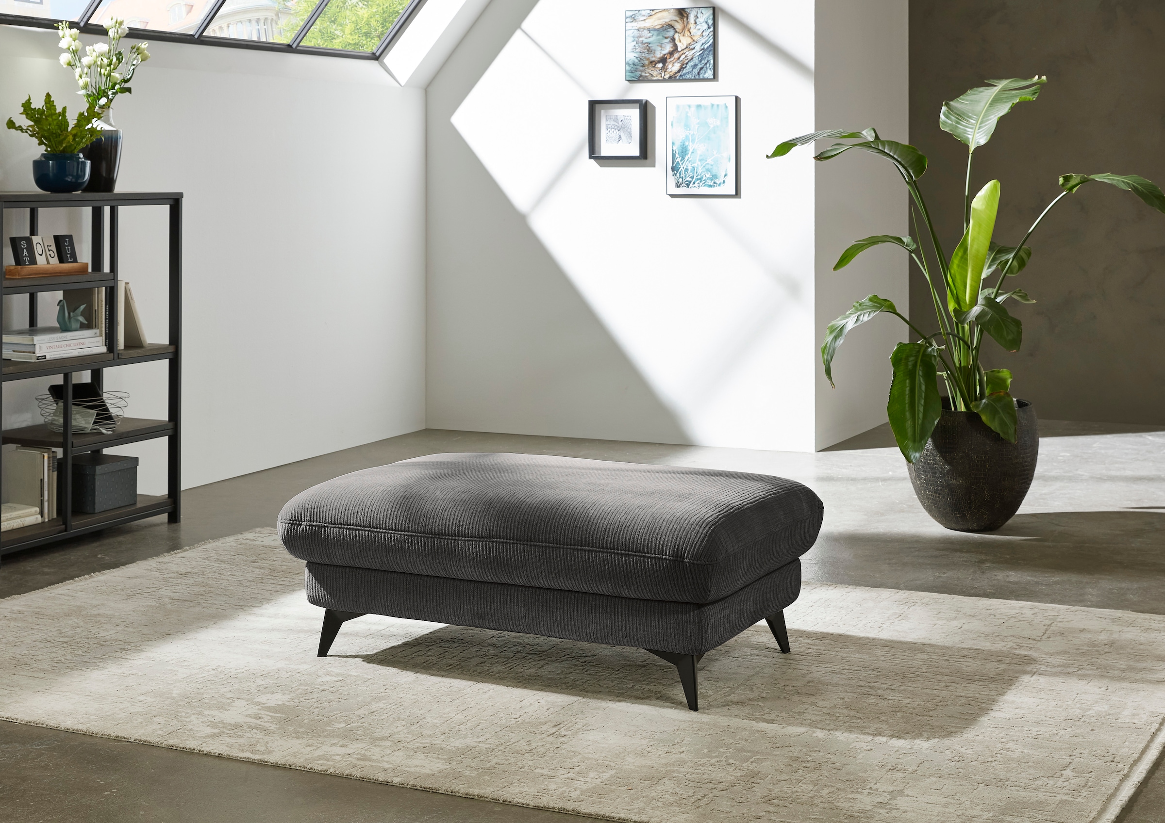 Die PlanBar Hocker »MP-IN23149« Hochwertige Kaltschaumpolsterung, stylische Metallfüße