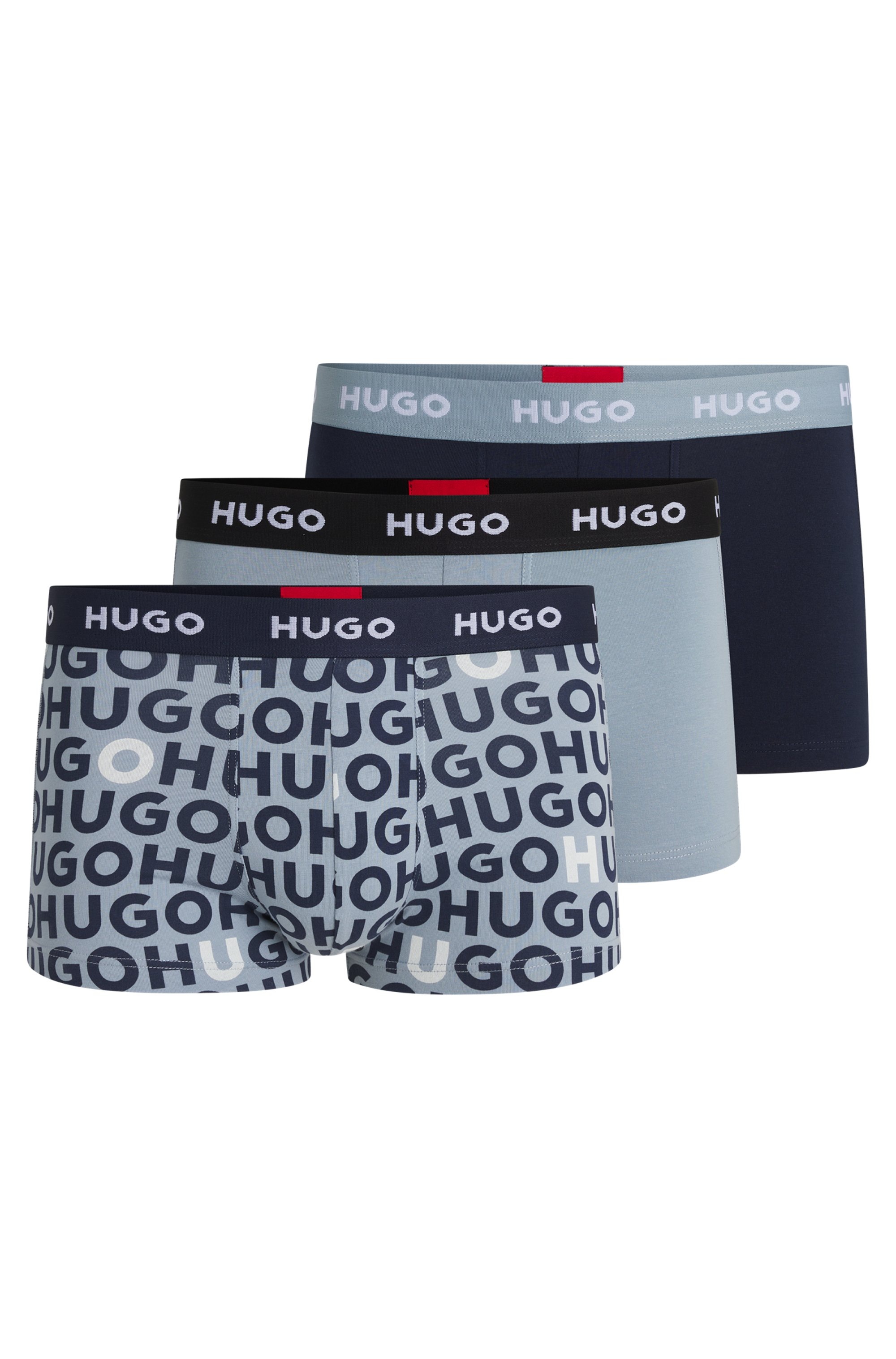 HUGO Underwear Trunk »TRUNK TRIPLET DESIGN«, (Packung, 3 St.), mit Logobund