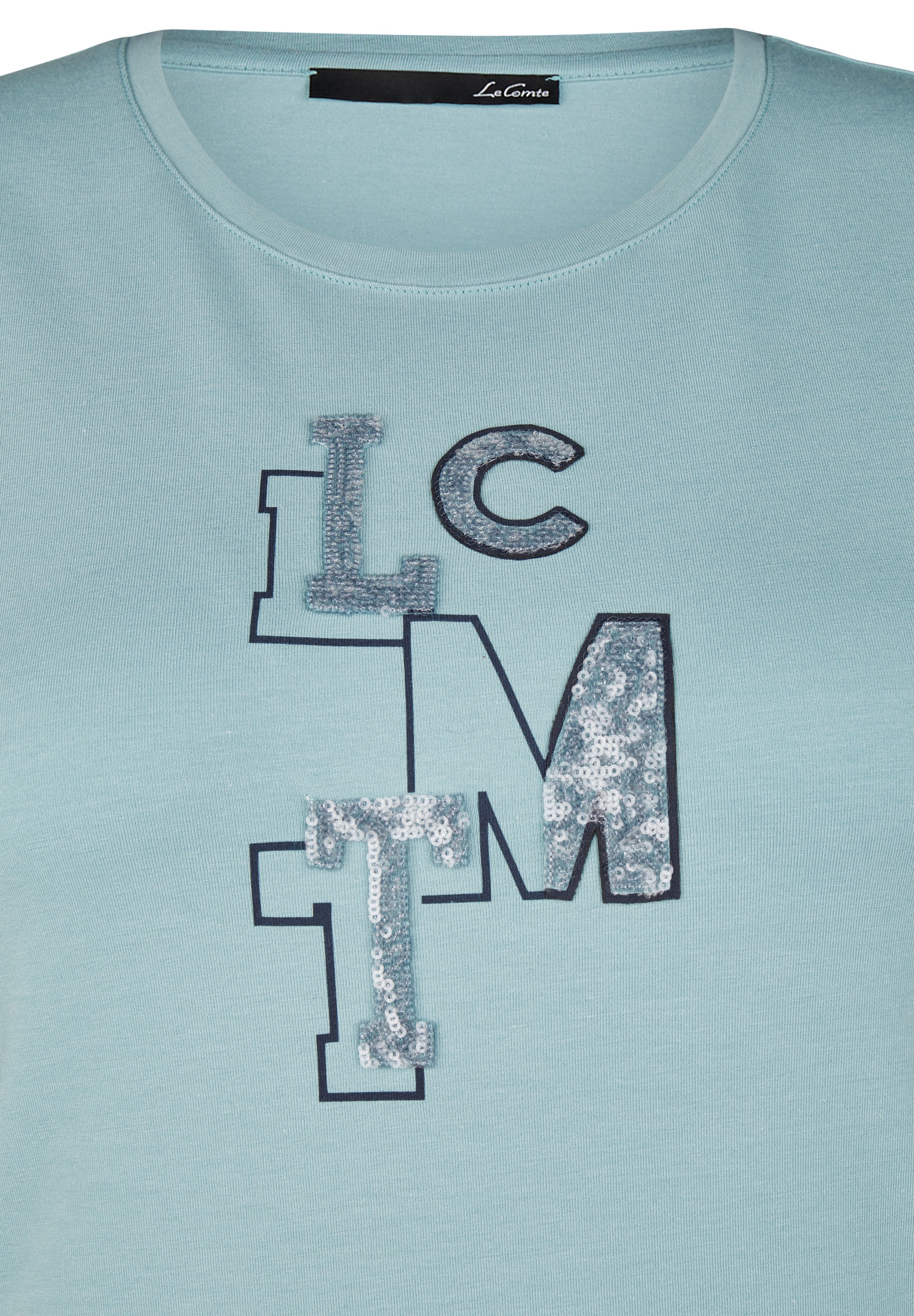 Print-Shirt »LeComte T-Shirt mit funkelndem Logo-Print«