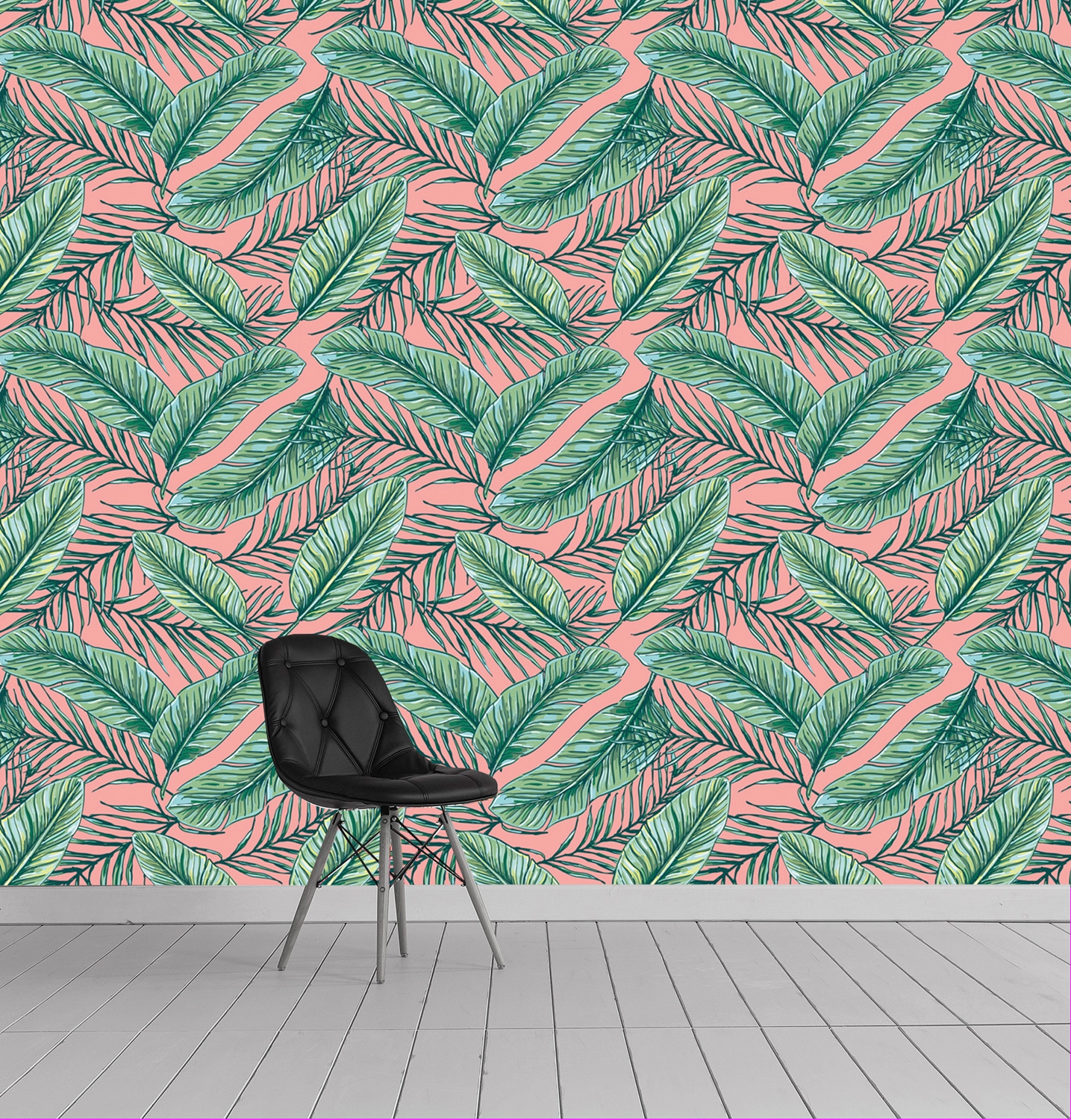 queence Vinyltapete »Aughn« Motiv | bedruckt | botanisch | floral | gemustert | natürlich glatt 90x250cm, selbstklebend, kinderleichte Anbringung, , Sticker