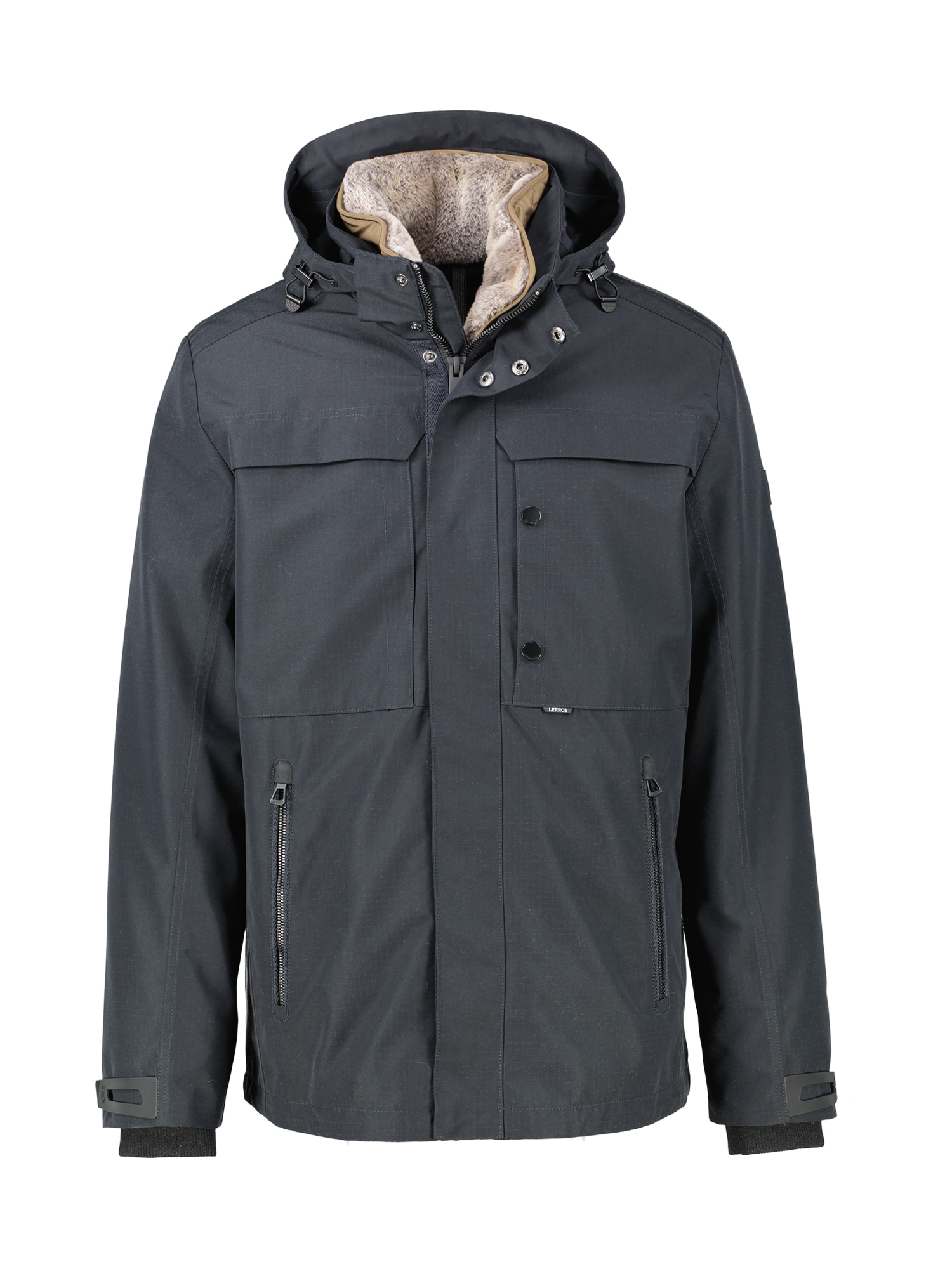 LERROS Winterjacke »LERROS Herrenjacke in Großen Größen« mit Kapuze Wasser- und windabweisend, atmungsaktiv