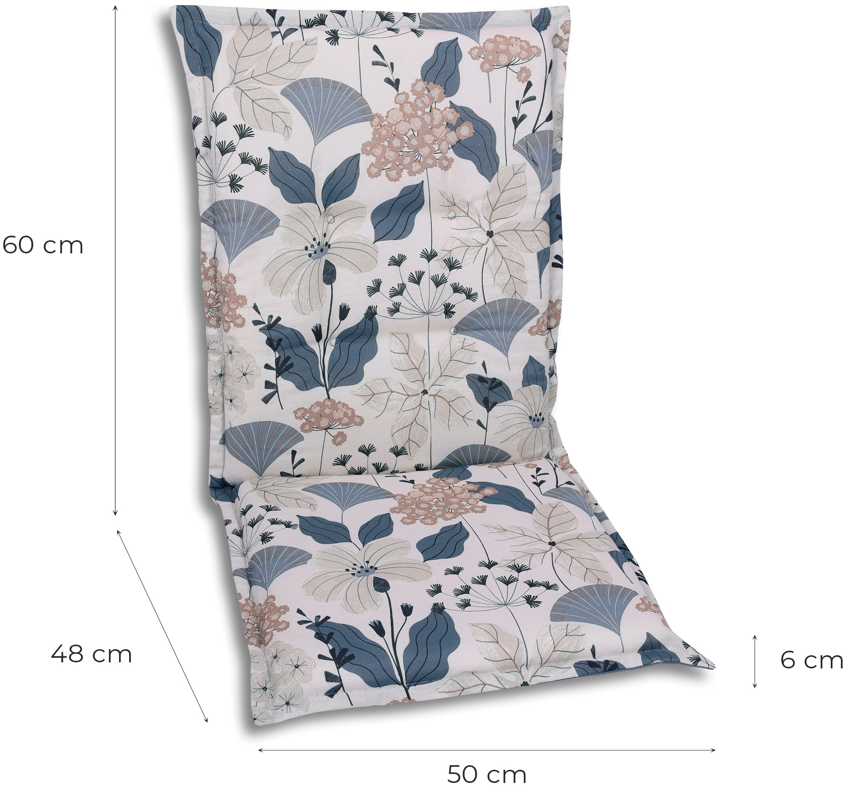 GO-DE Sitzauflage, Maße ca.: 50 cm x 108 cm x 6 cm