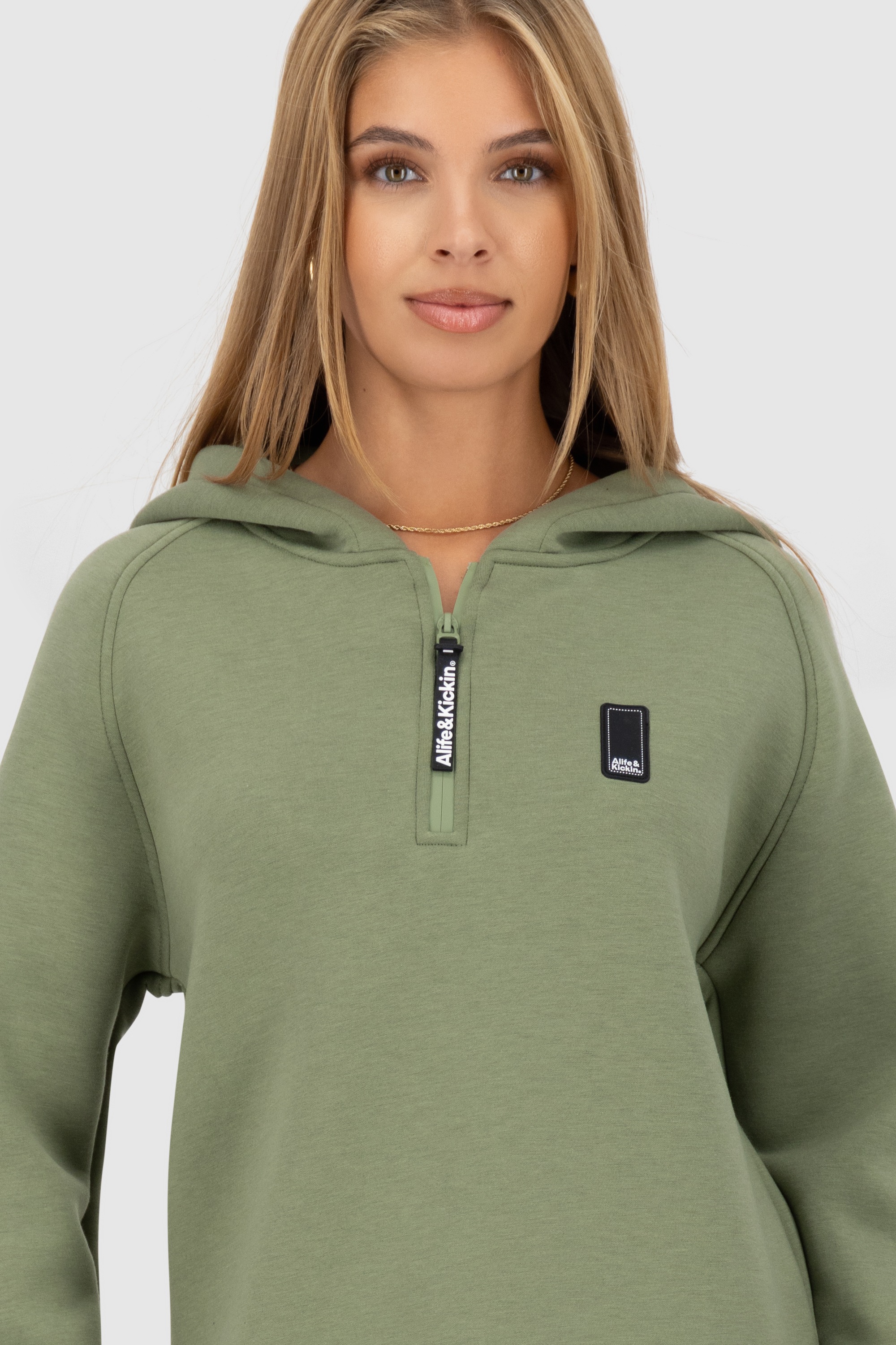 Alife & Kickin Kapuzensweatshirt »Damen MaraAK N«, Langer Hoodie Kapuzenpullover, Supersofter Pullover mit Kapuze