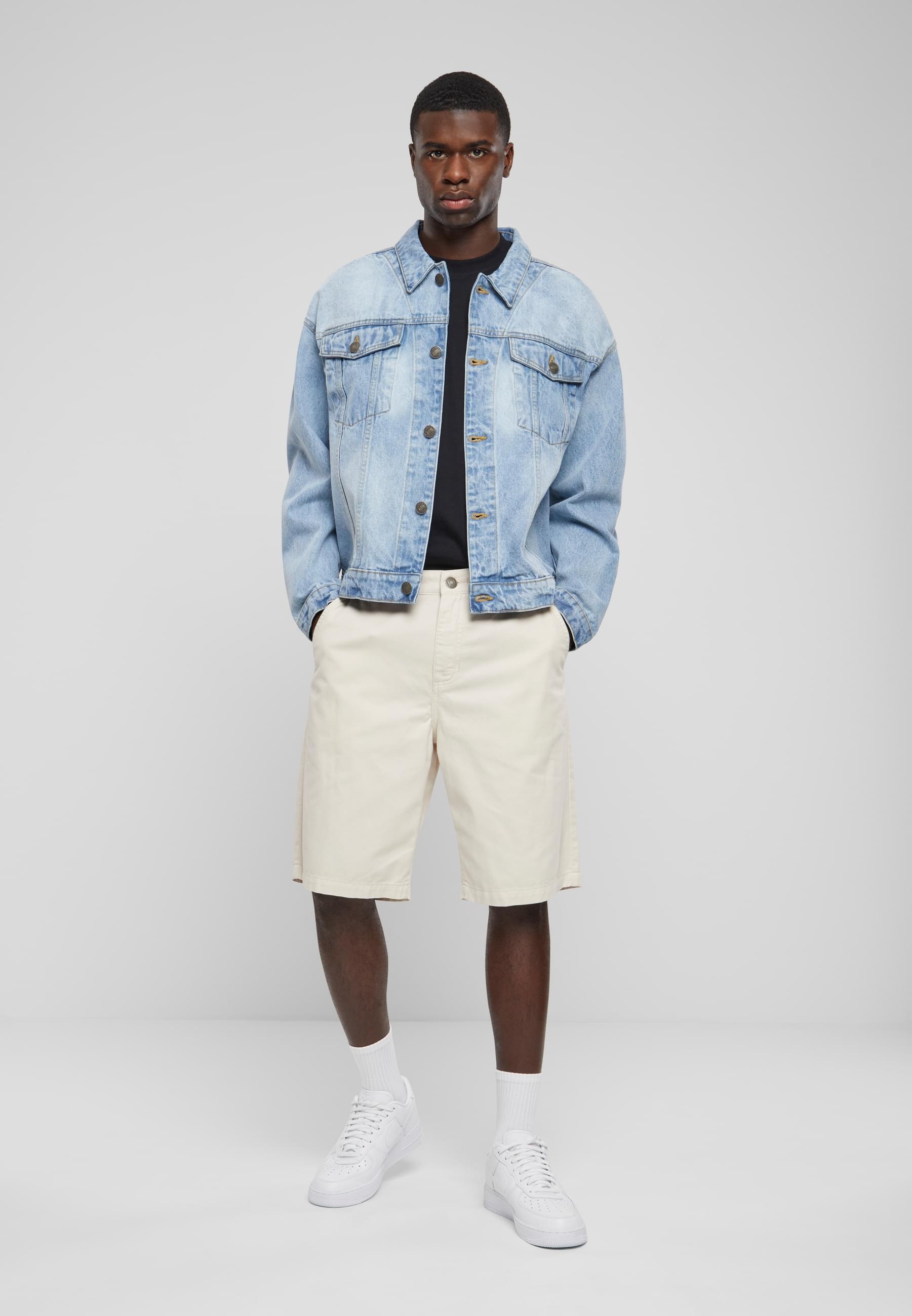 URBAN CLASSICS Jeansjacke »Urban Classics Herren Heavy Ounce Boxy Denim Jacket«, (1 St.), ohne Kapuze