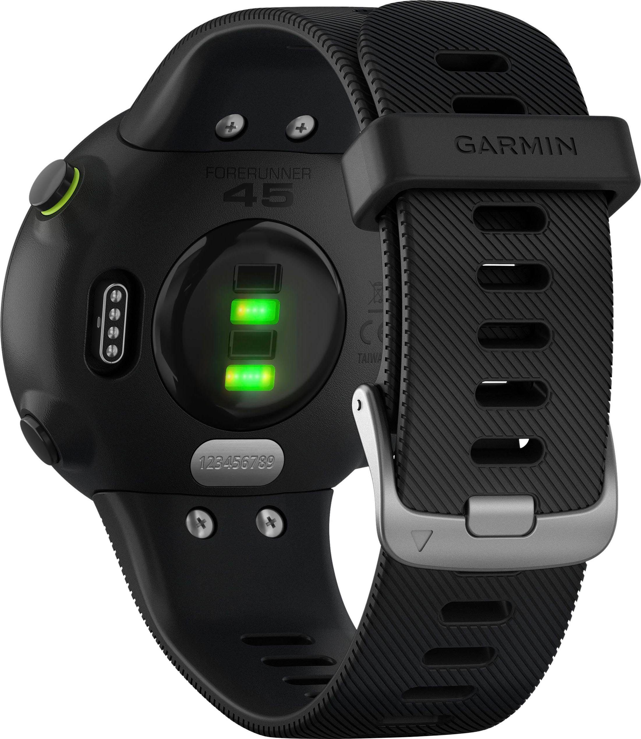 Garmin Smartwatch »Forerunner 45, Silikon-Armband 20mm«, (2,63 cm / 1,04 Zoll), GPS-Laufuhr)