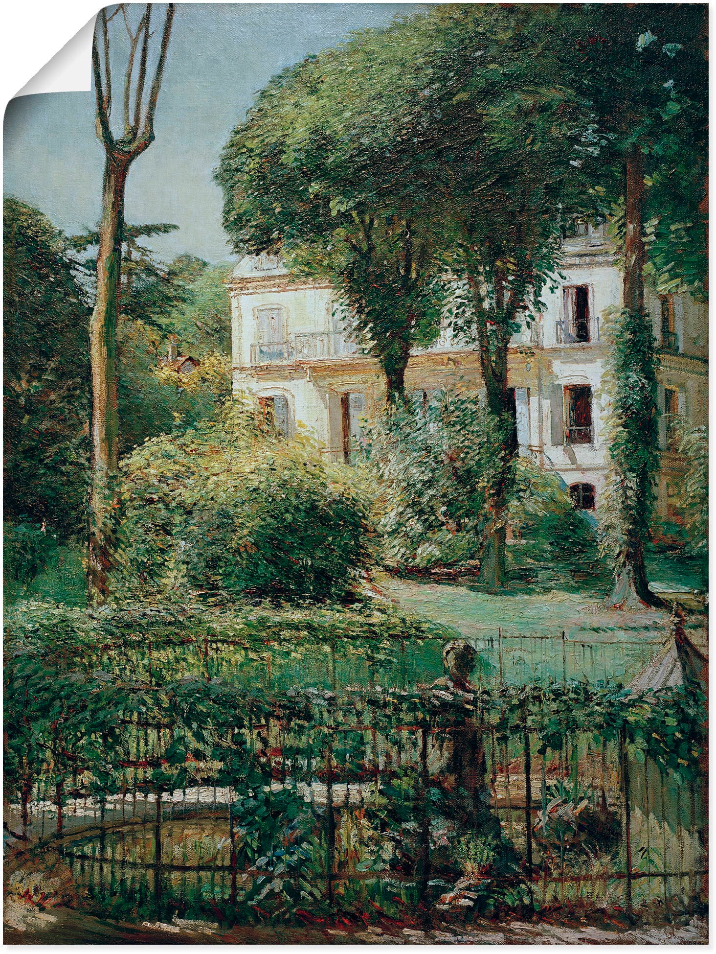 Artland Wandbild »Villa in Paris«, Gartenbilder, (1 St.), als Leinwandbild, Poster in verschied. Größen