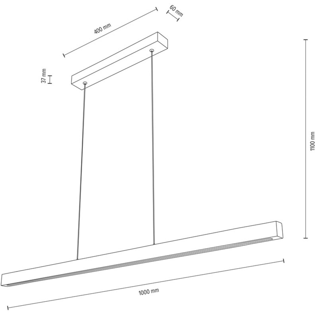 andas LED Pendelleuchte »Olmen«, 1 flammig-flammig