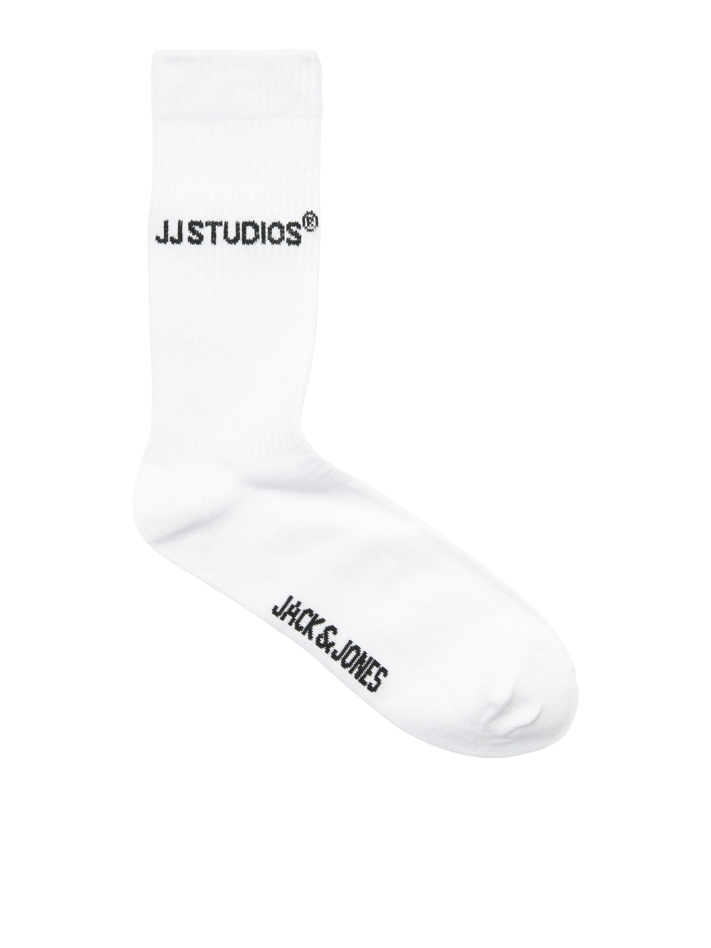 Thumbnail - Jack & Jones Freizeitsocken "JACSOHO TENNIS SOCKS 3 PACK NOOS" Packung, 3 Stk. tlg. mit Logostickerei