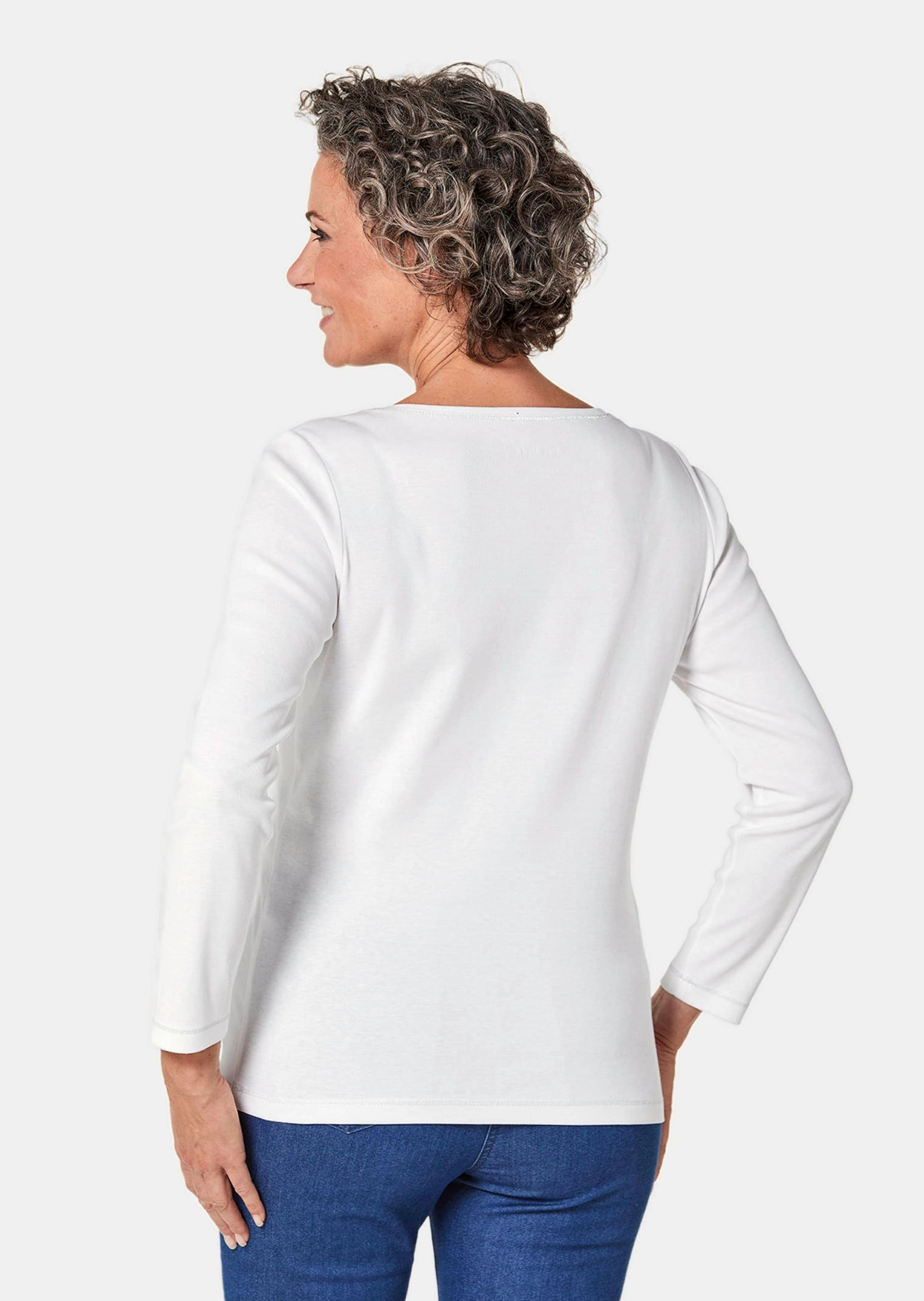 GOLDNER Kurzarmshirt »Shirt Basic T-Shirt aus reiner Baumwolle«