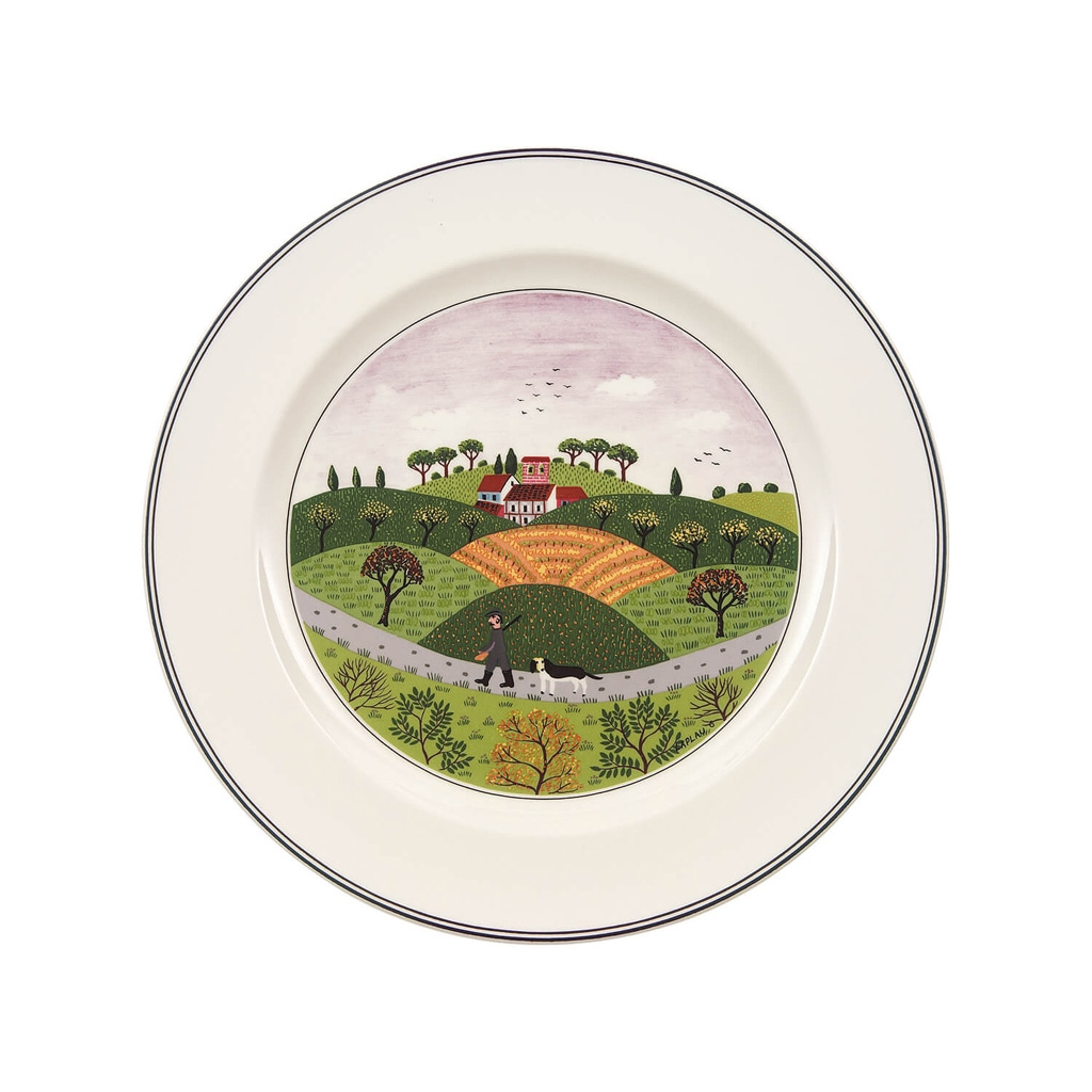 VILLEROY & BOCH Speiseteller "Speiseteller Jäger Design Naif ø 27 cm bunt", L:27cm, bunt, Speiseteller