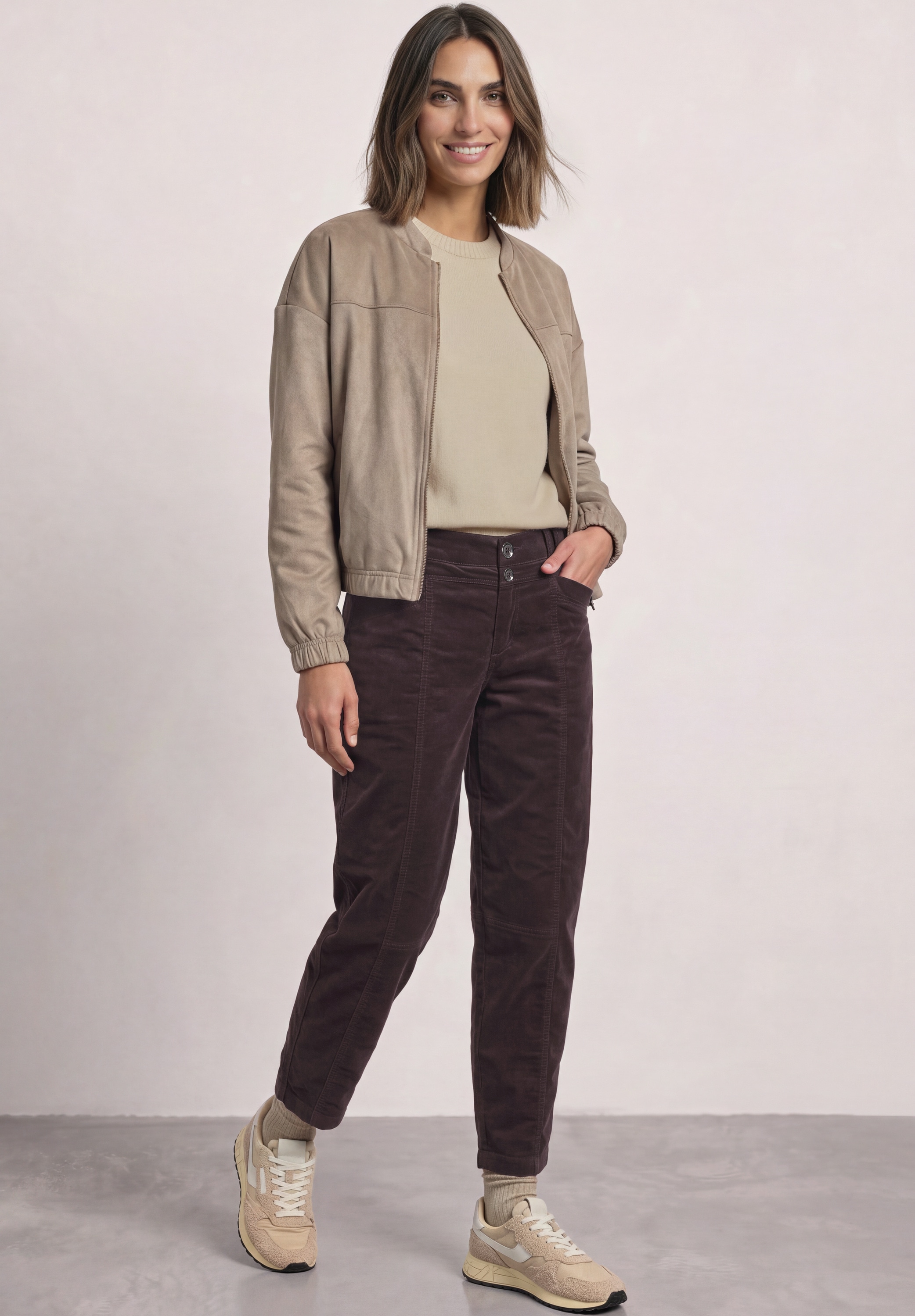 STREET ONE Cordhose  mit Elastikbund
