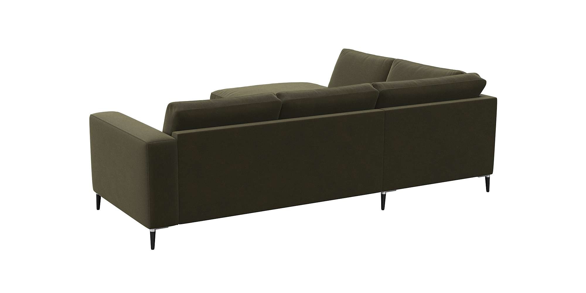 FLEXLUX Ecksofa »Fiore, bequem und komfortabel, zeitlos, OTTOs Choice, L-Form«, breite Armlehnen, Füße Alu/schwarz, B/T 241/225 cm, Kaltschaum im Sitz
