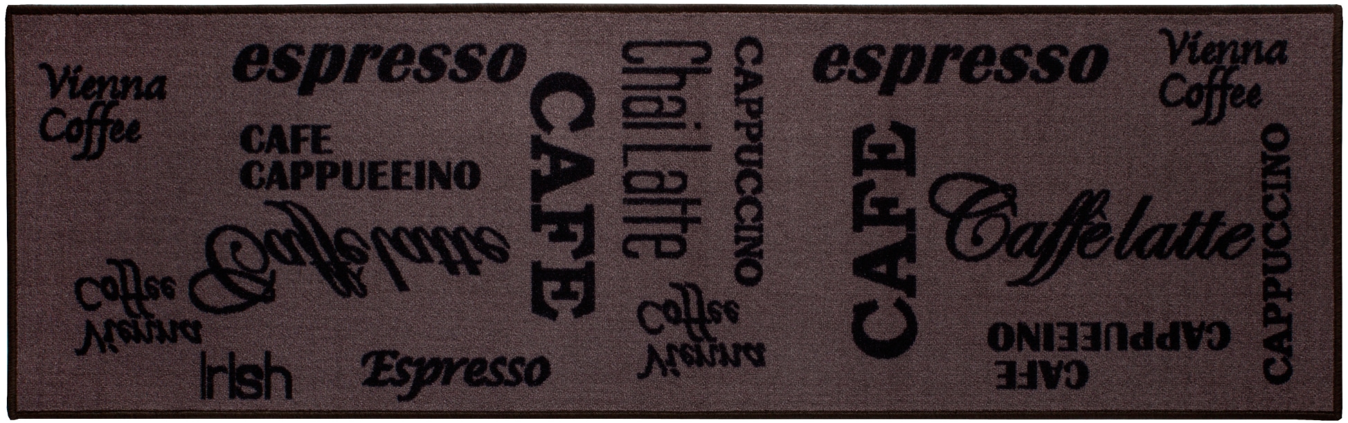 Andiamo Küchenläufer "Espresso" rechteckig 5 mm Höhe mit Schriftzug, rutschhemmend, Küche, Kundenliebling