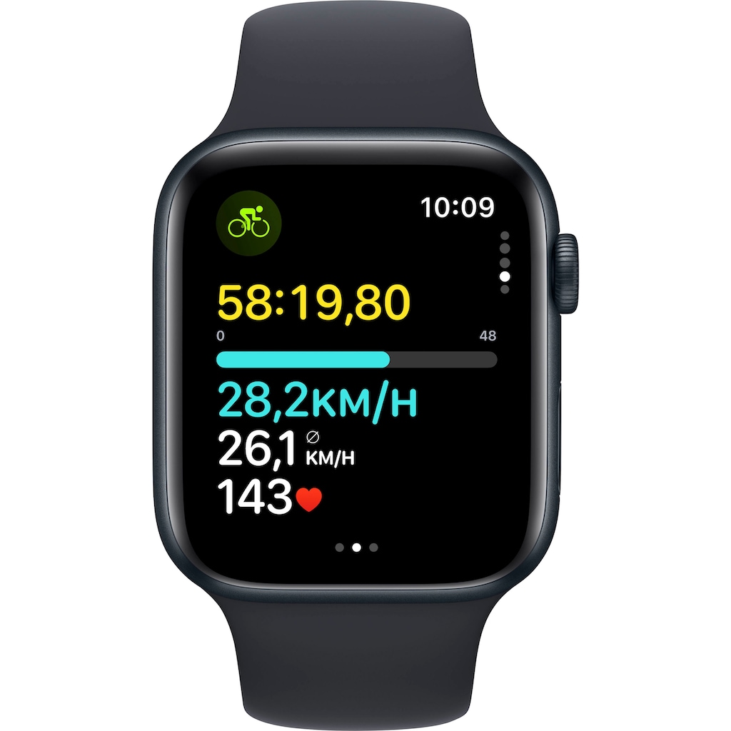 Apple Smartwatch »Watch SE GPS Aluminium 44 mm + Cellular M/L«, (Watch OS 10)