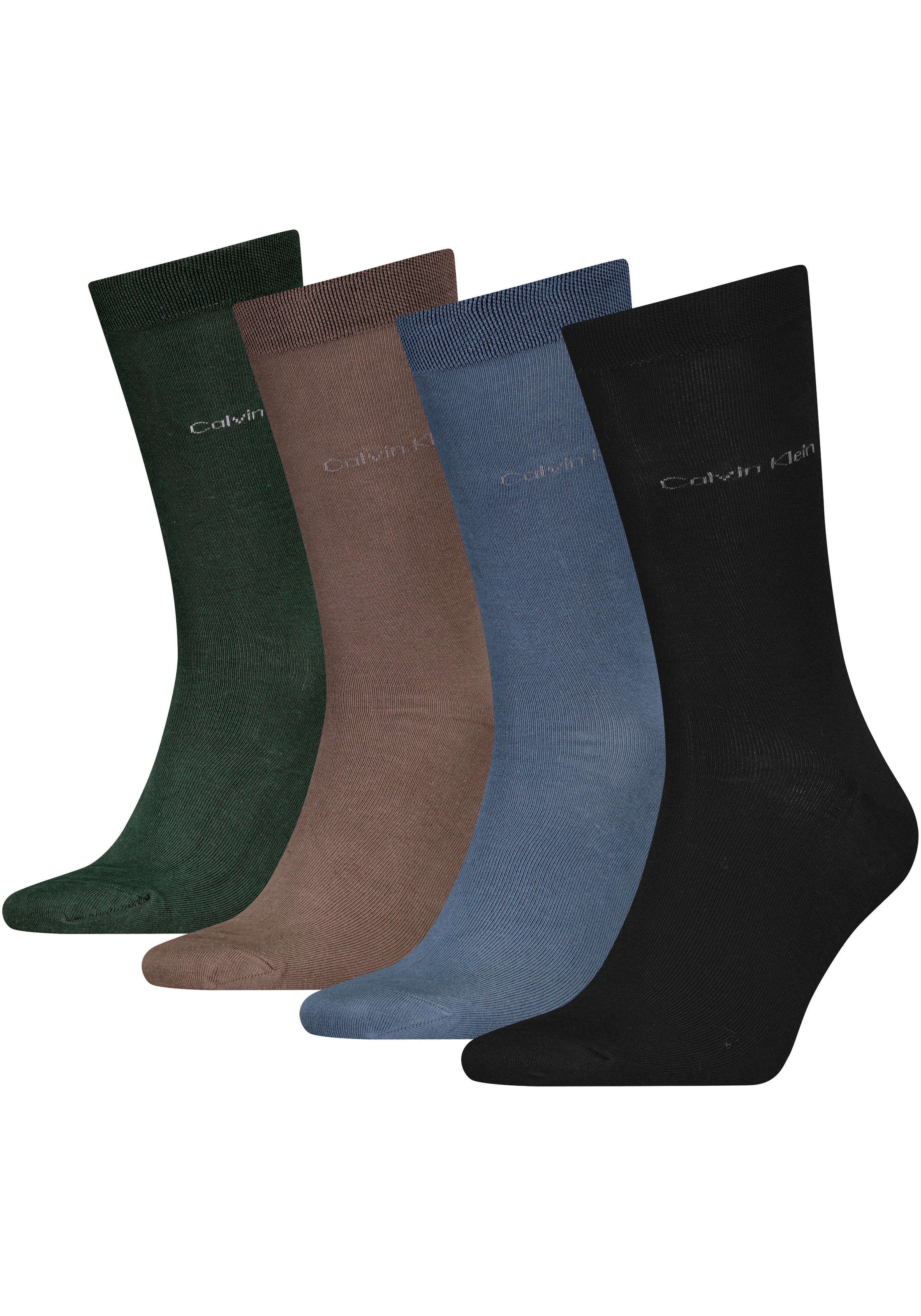 Calvin Klein Socken, (4 Paar), mit Markenstickerei