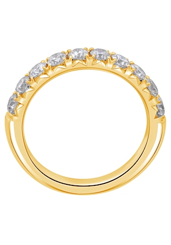 Diamantring »0.25 ct Diamant Brillant Memoire Ring aus 585 Gelbgold«, Damen Gold...