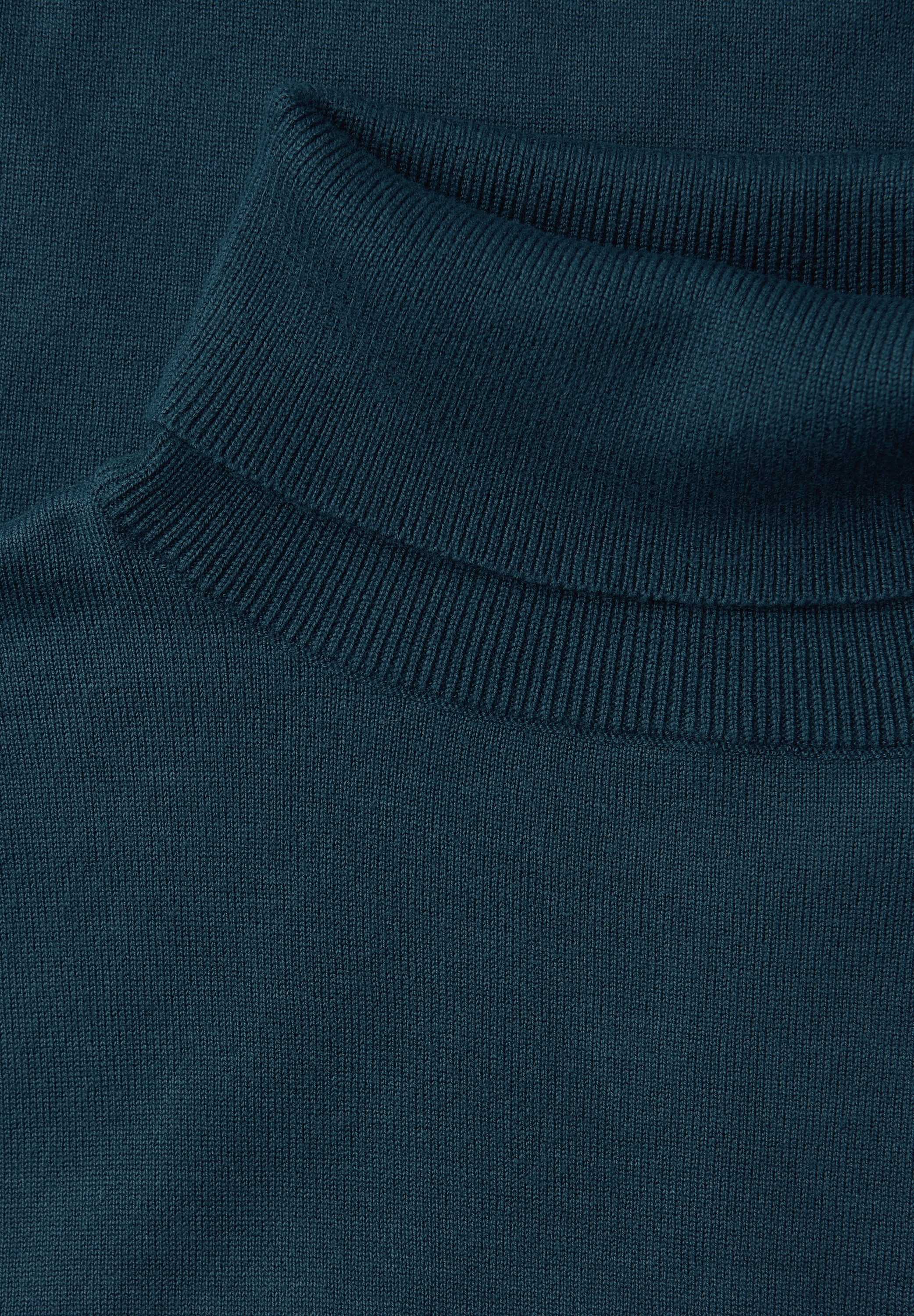 STREET ONE Rollkragenpullover mit Strick-Detail