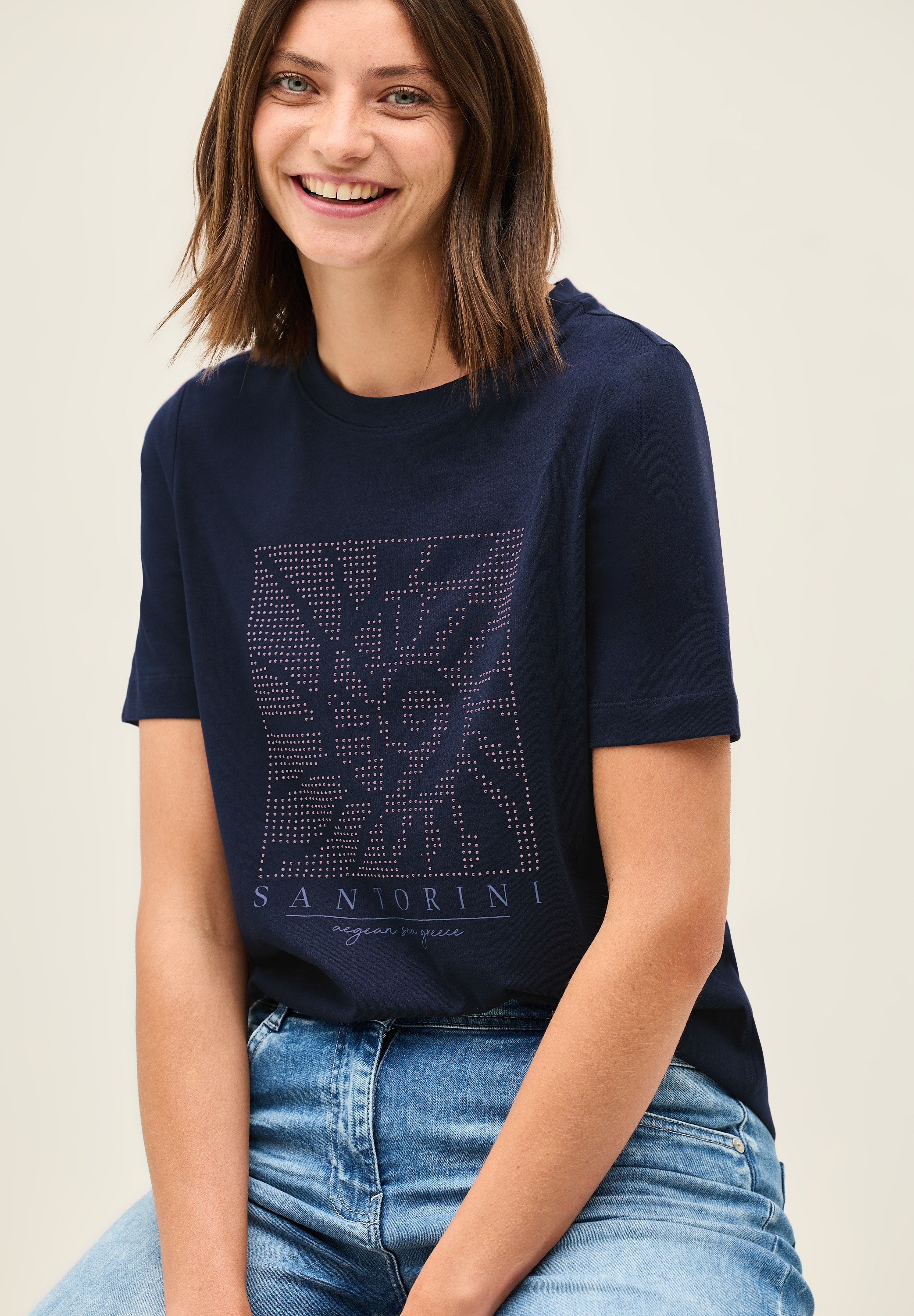 Thumbnail - Cecil T-Shirt mit Schmucksteinen