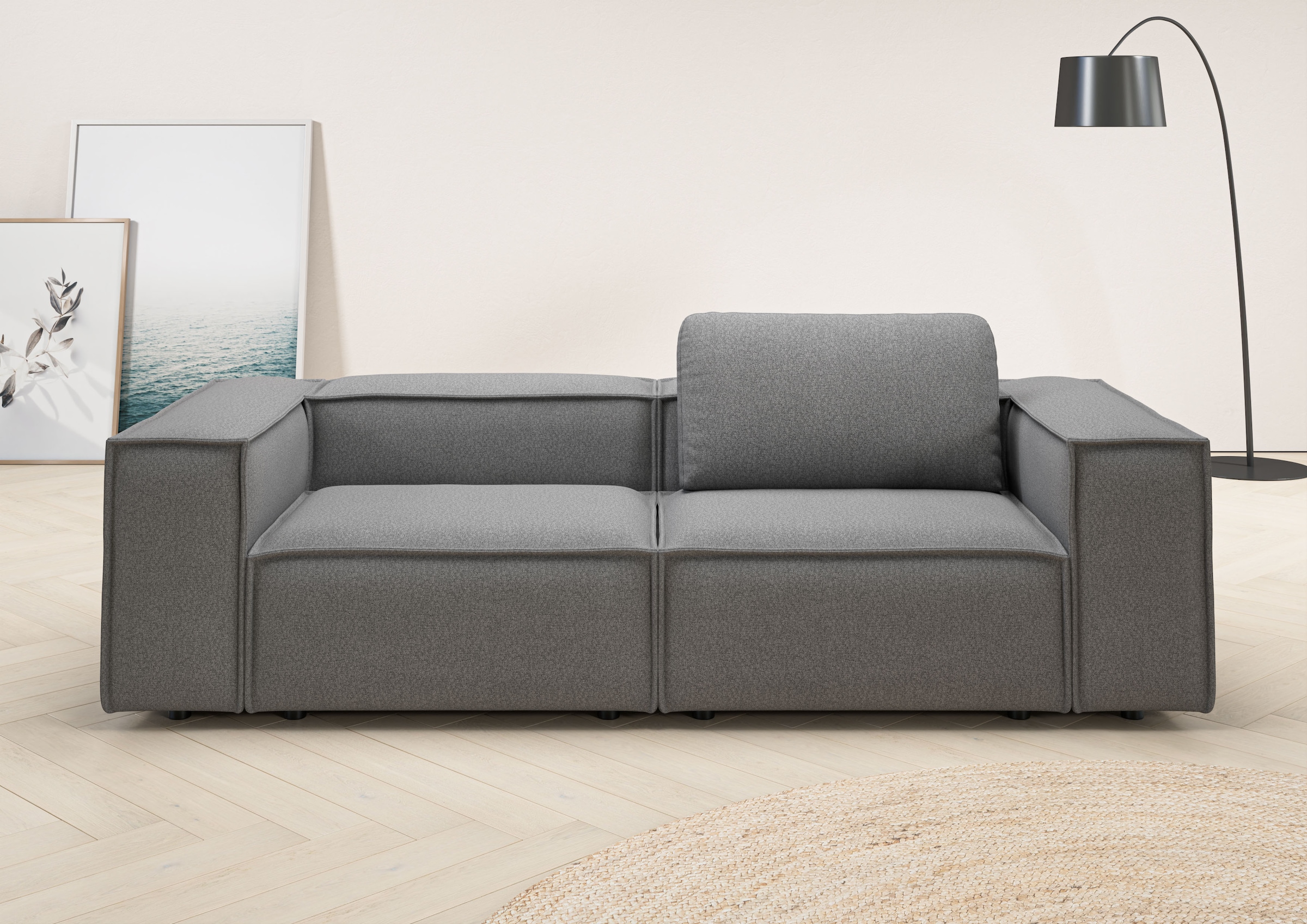 Home affaire 2-Sitzer "Watertown, modernes Sofa 246 cm breit, auch in Feinc günstig online kaufen