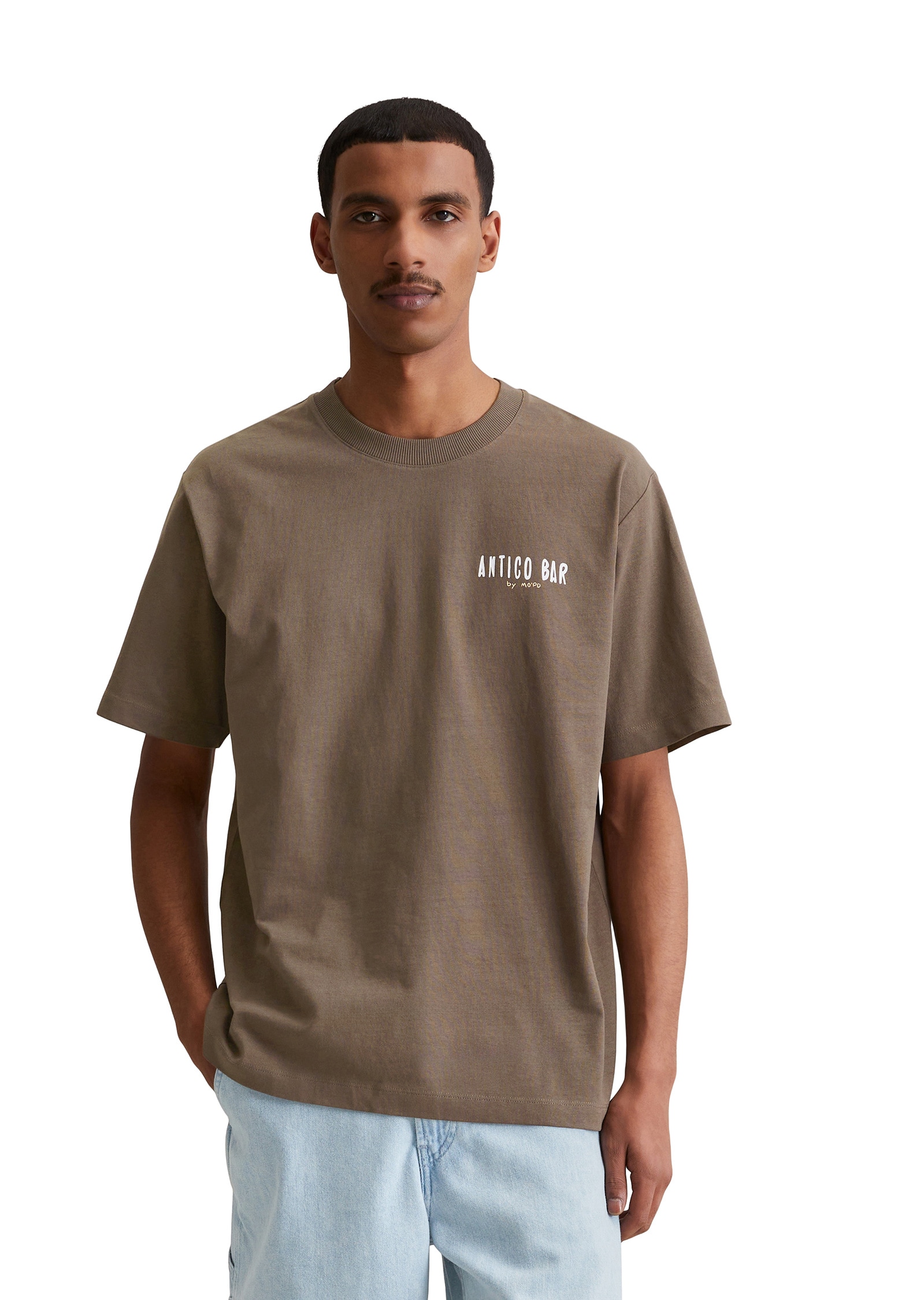 Marc OPolo DENIM T-Shirt "mit markantem Rückenprint" günstig online kaufen