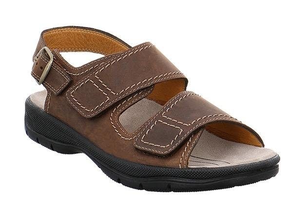 Jomos Riemchensandale, Sommerschuh, Klettschuh, Outdoorschuh, mit Kontrastnähten