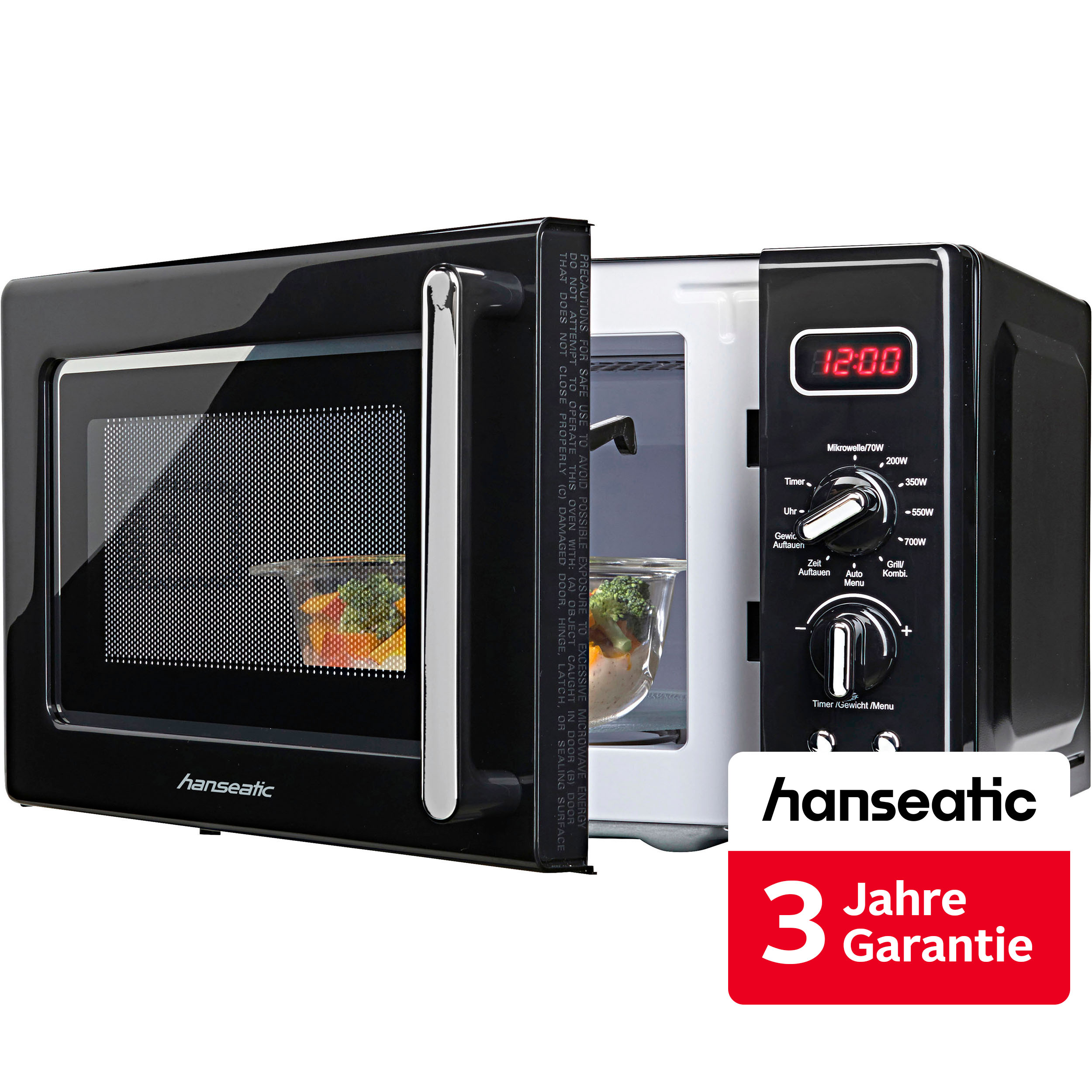 Hanseatic Mikrowelle "AG720CE6-PM" Grill Mikrowelle inkl. 3 Jahre Herstellergarantie