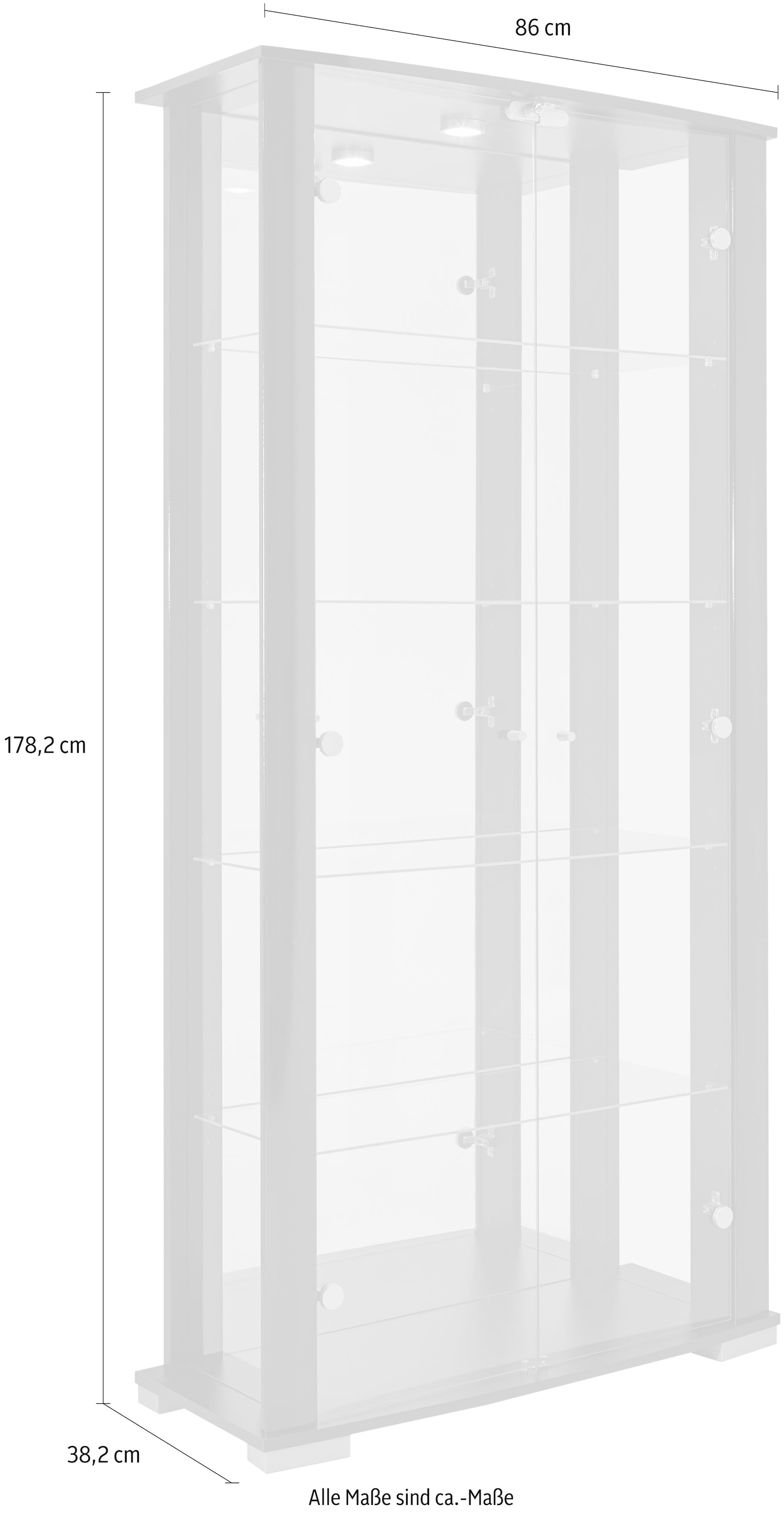 Höhe cm 178 »STELLA«, fif BAUR | möbel Vitrine