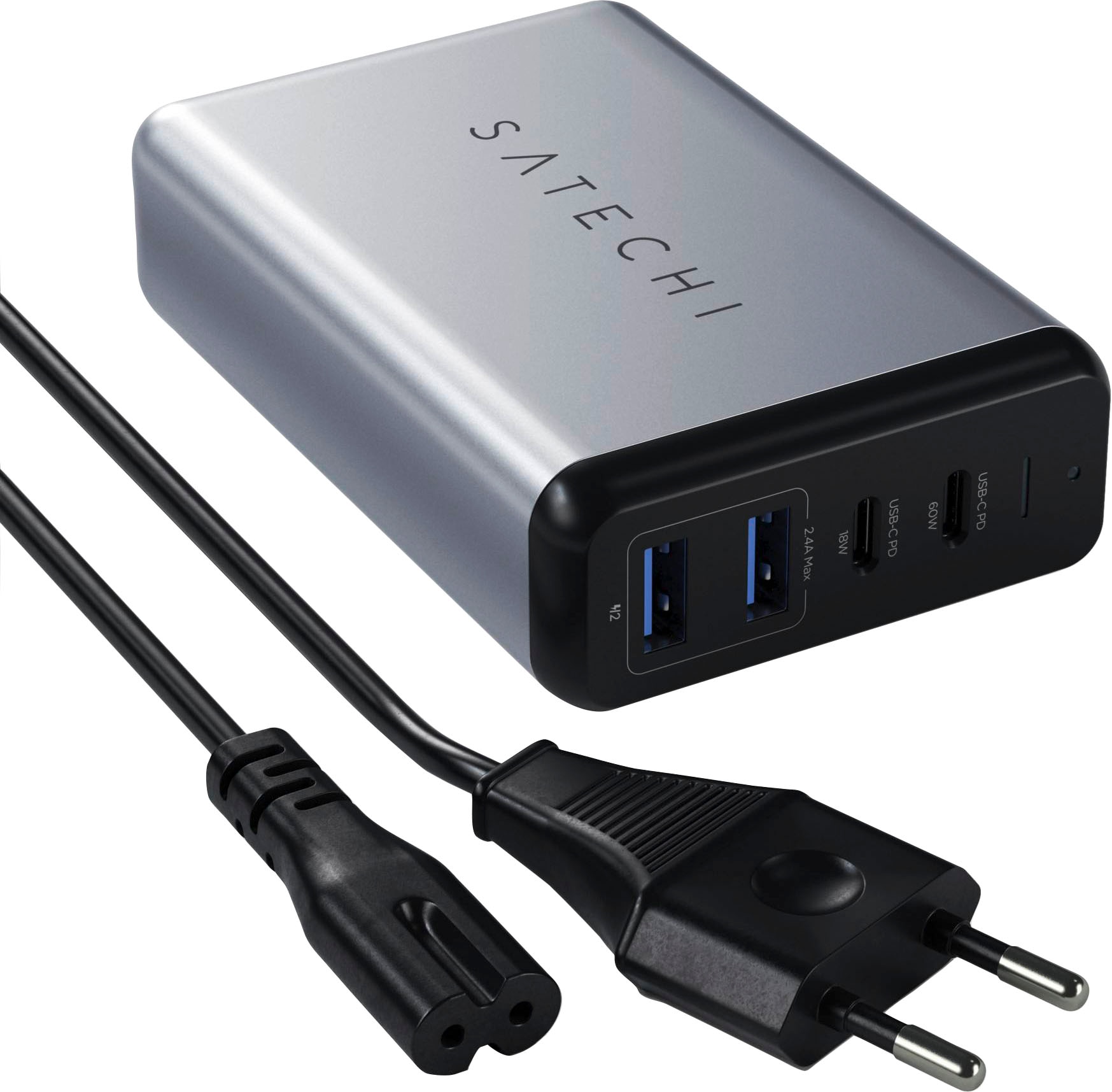 Satechi USB-Ladegerät »75W Dual Type-C PD Travel Charger«, (1 St.)