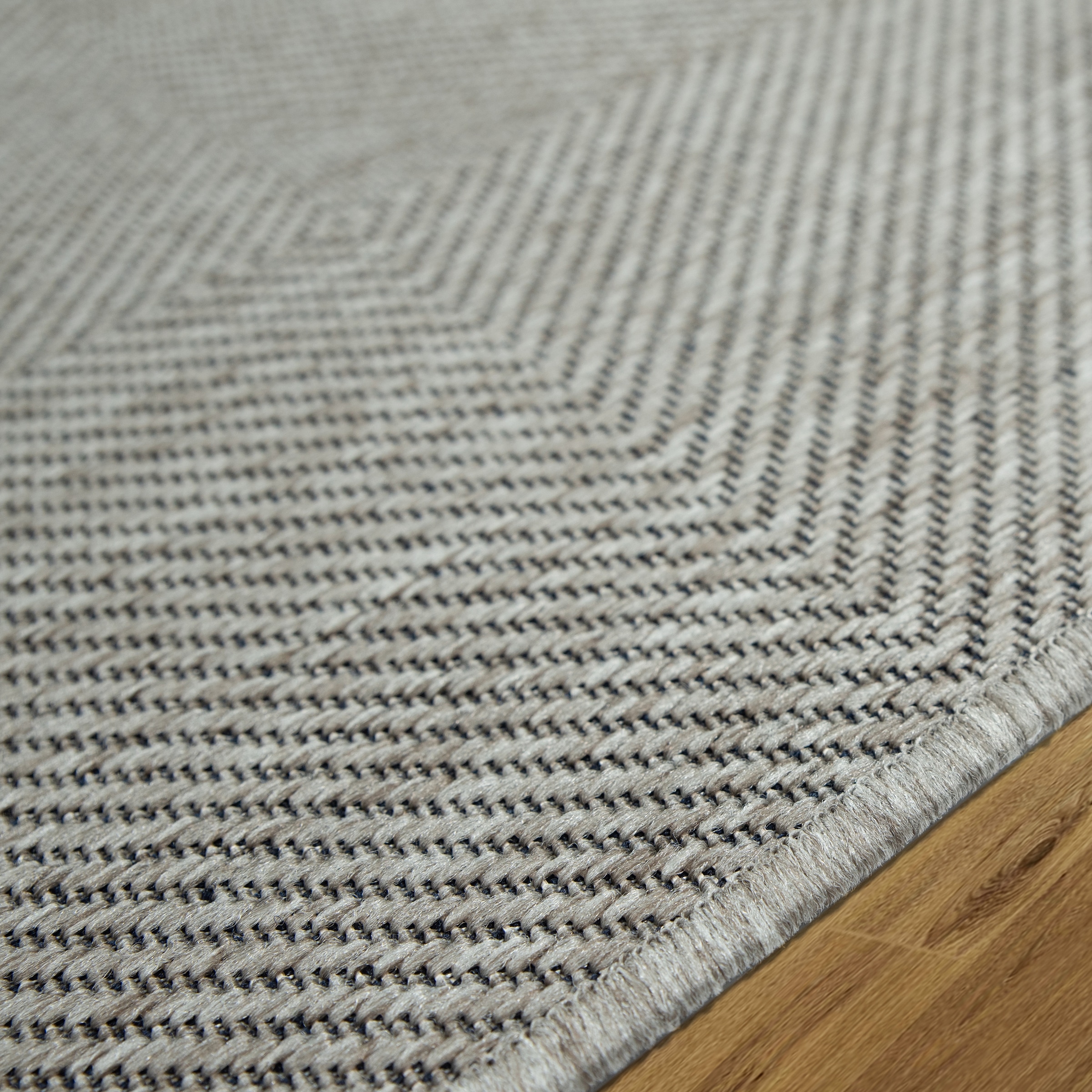 OTTO home Teppich »Anna, auch als Läufer erhältlich« rechteckig 3 mm Höhe In- und Outdoor geeignet, Sisal-Optik, Wetterfest & UV-beständig