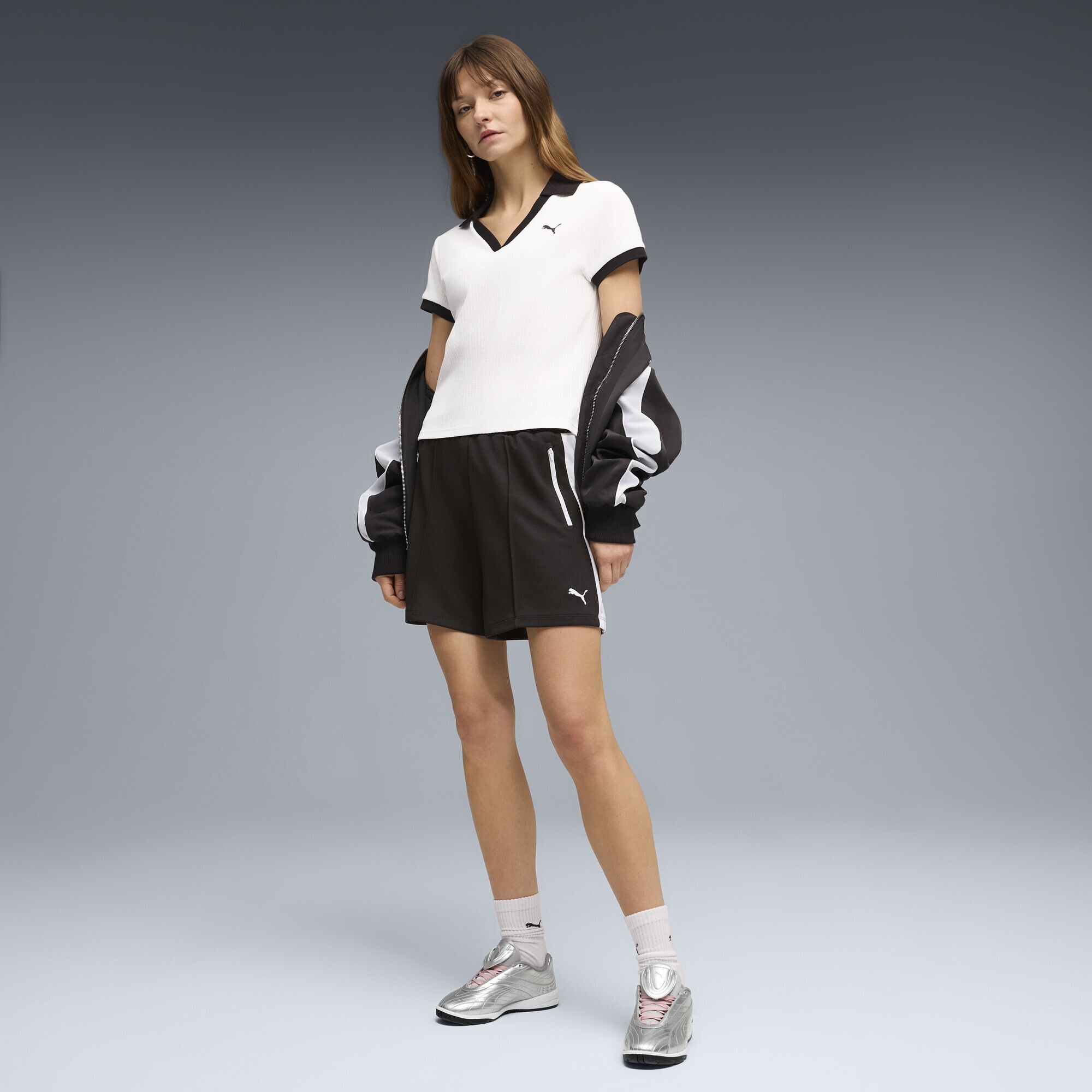 PUMA Sporthose »T7 Pintuck Shorts Damen«