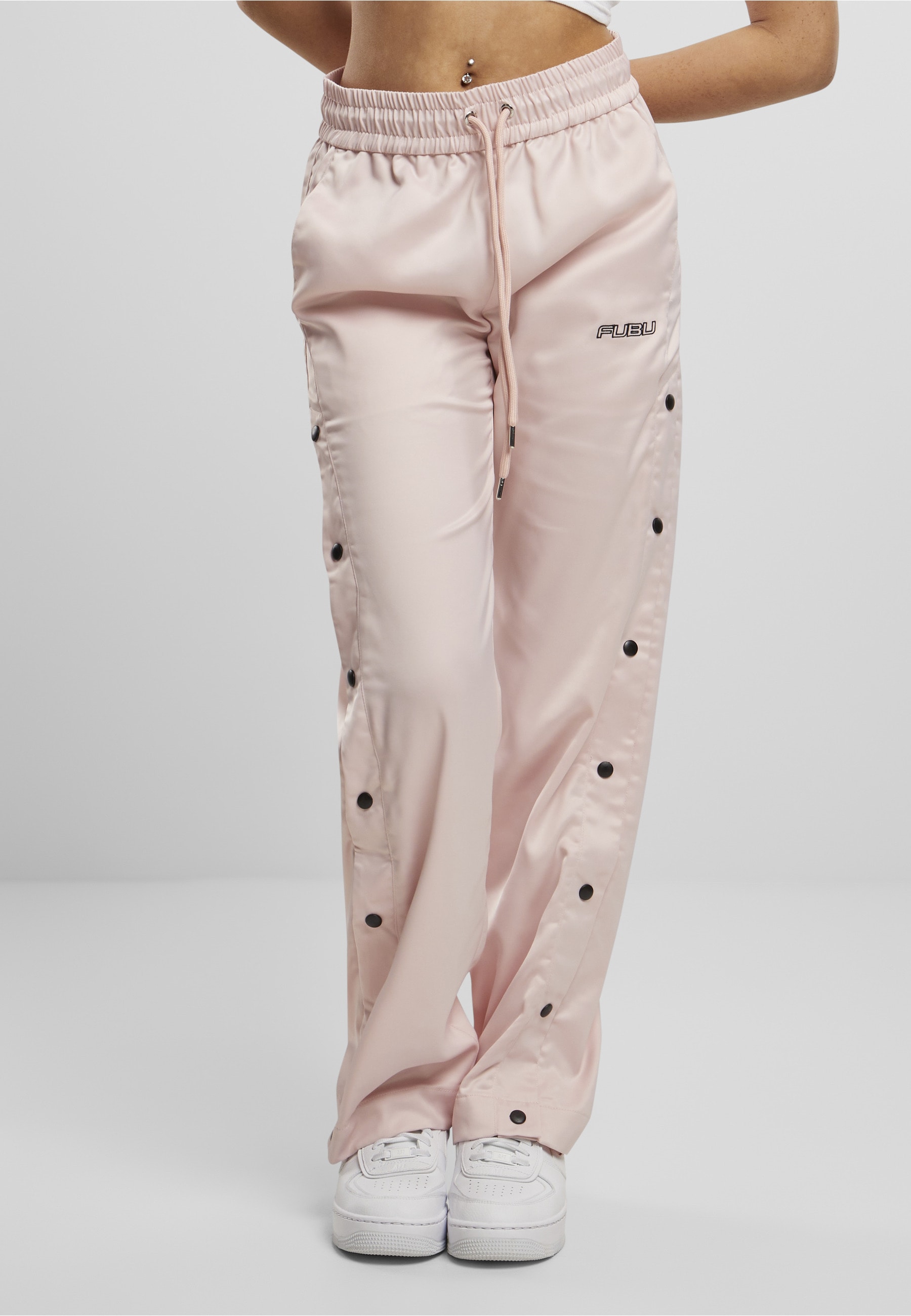 Fubu Stoffhose »Fubu Damen FW222-012-1 FUBU Corporate Satin Track Pants«