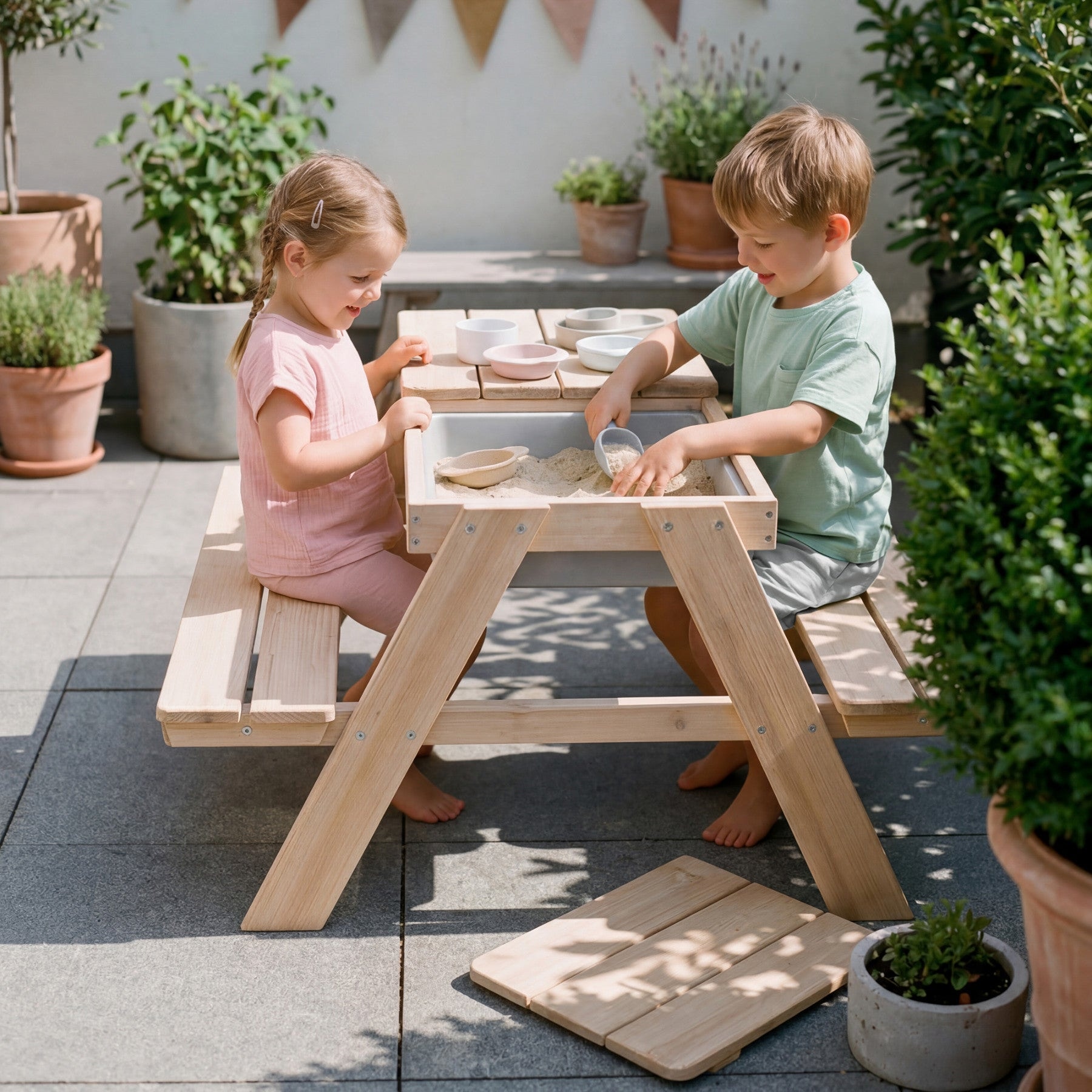 roba® Garten-Kindersitzgruppe »Outdoor+ mit Spielwannen«
