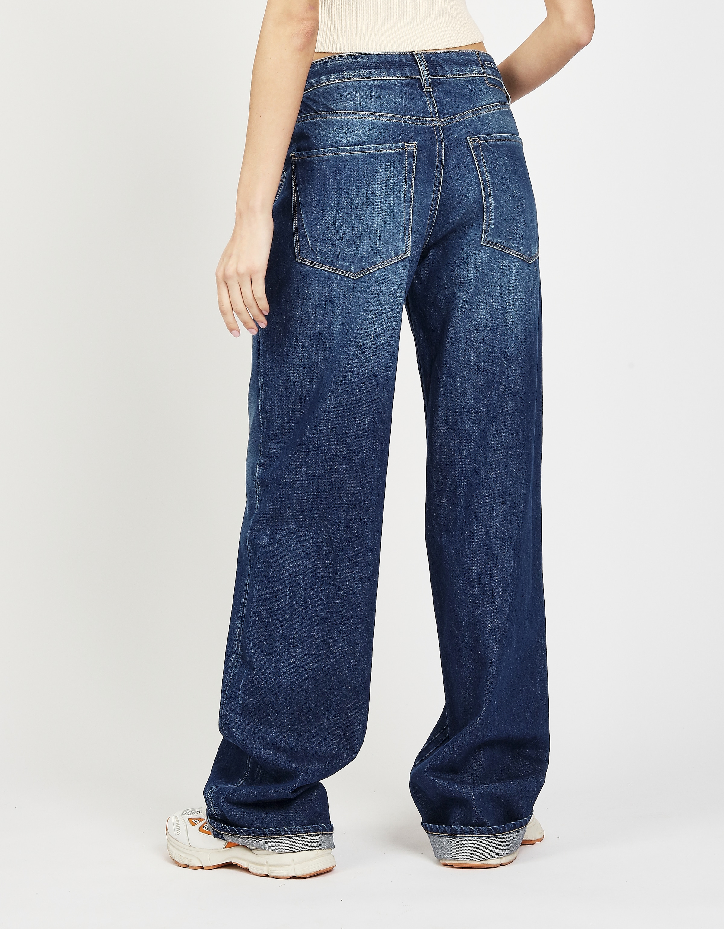 GANG Loose-fit-Jeans »94CLAIRE«, mit Bindegürtel und Naht am Oberschenkel, Baggy Fit