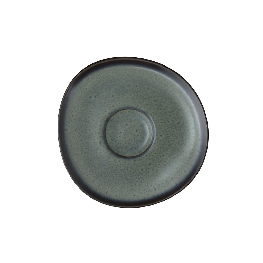 Untertasse "Kaffeeuntertasse Lave ø 15,2 cm", grau (gris), LIKE. BY VILLEROY & BOCH, Speiseteller