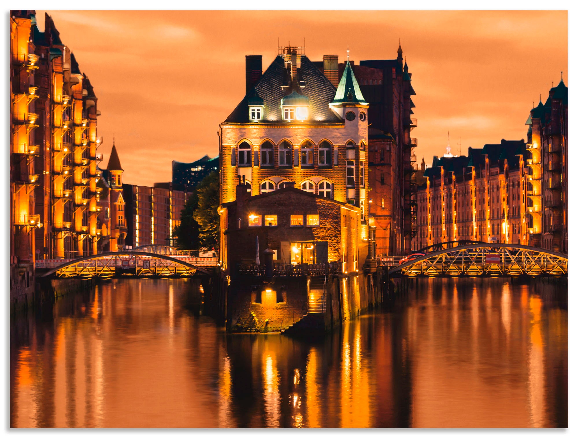 Artland Wandbild "Speicherstadt in Hamburg", Deutschland, (1 St.), als Alub günstig online kaufen