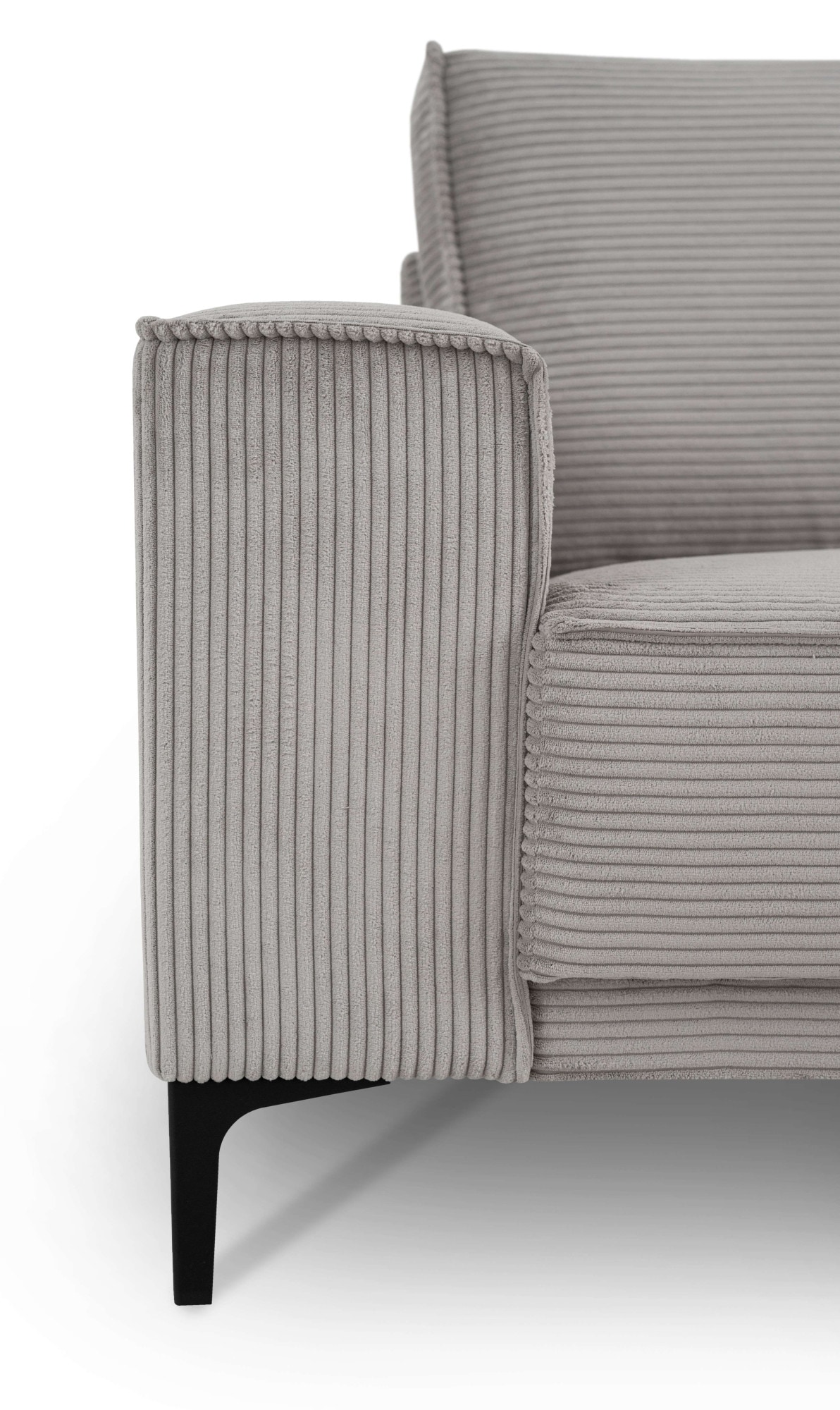 OTTO home 3-Sitzer »OLAND Cord, Sofa, B: 224 cm, Skandi-Design« Struktur, Flachgewebe, Luxus-Microfaser, Boucle