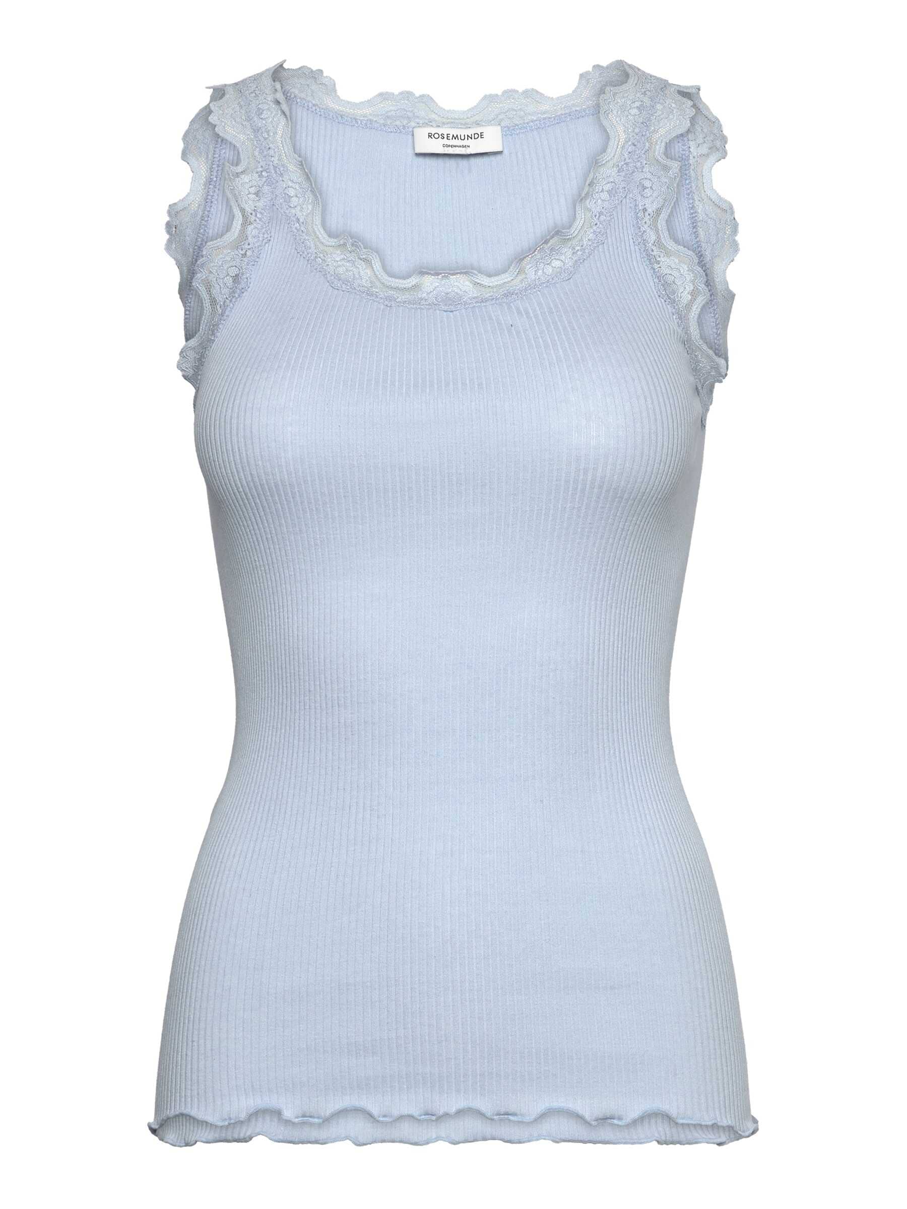 rosemunde Spitzentop "Babette Silk Top mit Seide" Vintage-Spitzenbesatz, mit Rundhalsausschnitt, hoher Seidenanteil