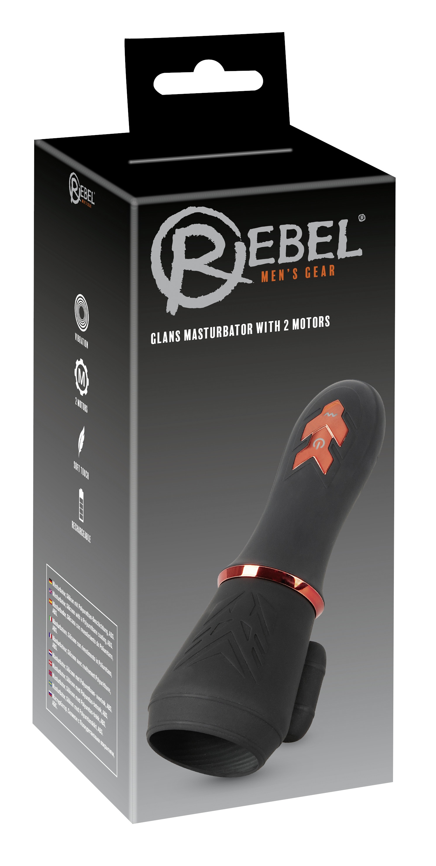 REBEL Masturbator »Masturbator Glans Masturbator with 2 Motors«