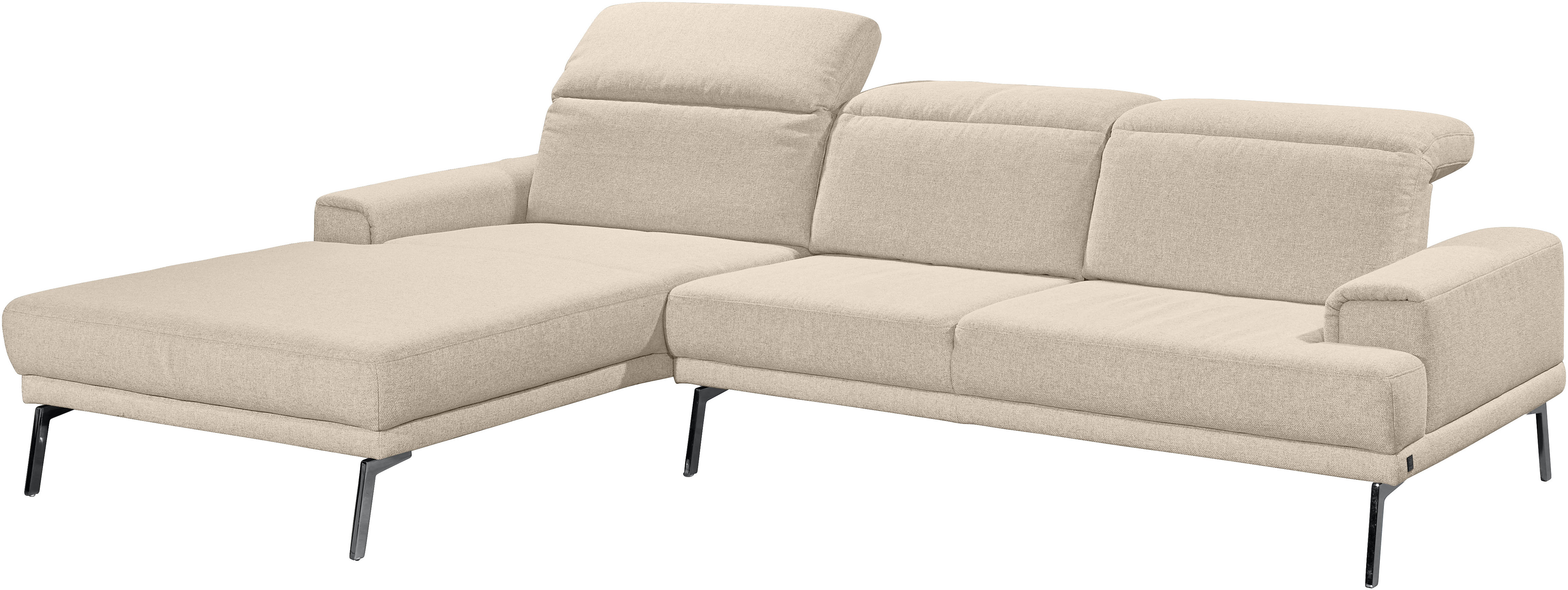 Thumbnail - Musterring Ecksofa "MR 4580" mit Kopf- und Sitztiefenverstellung, Metallfuß chrom, 288 x 193/220cm