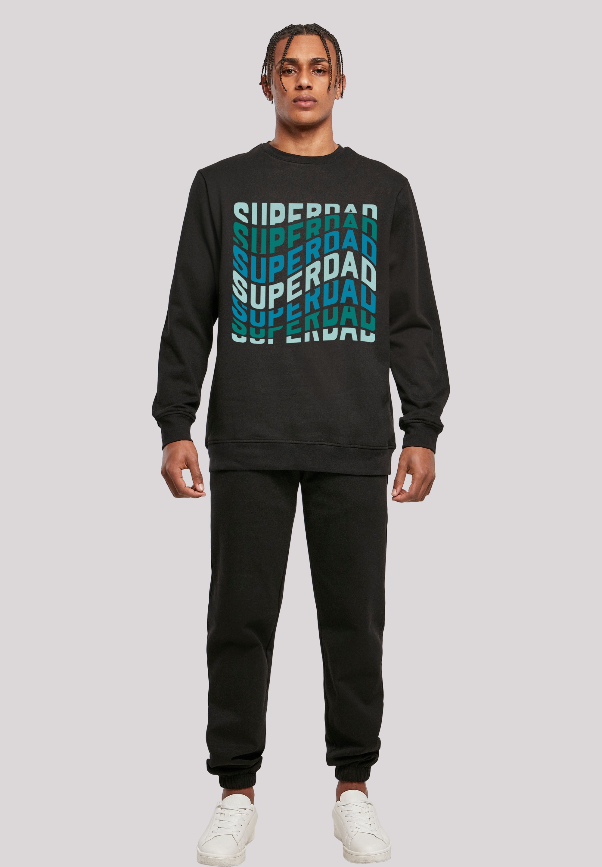 F4NT4STIC Sweatshirt »Super Dad Retro Trend Vatertags Design für Papas«, Premium Qualität